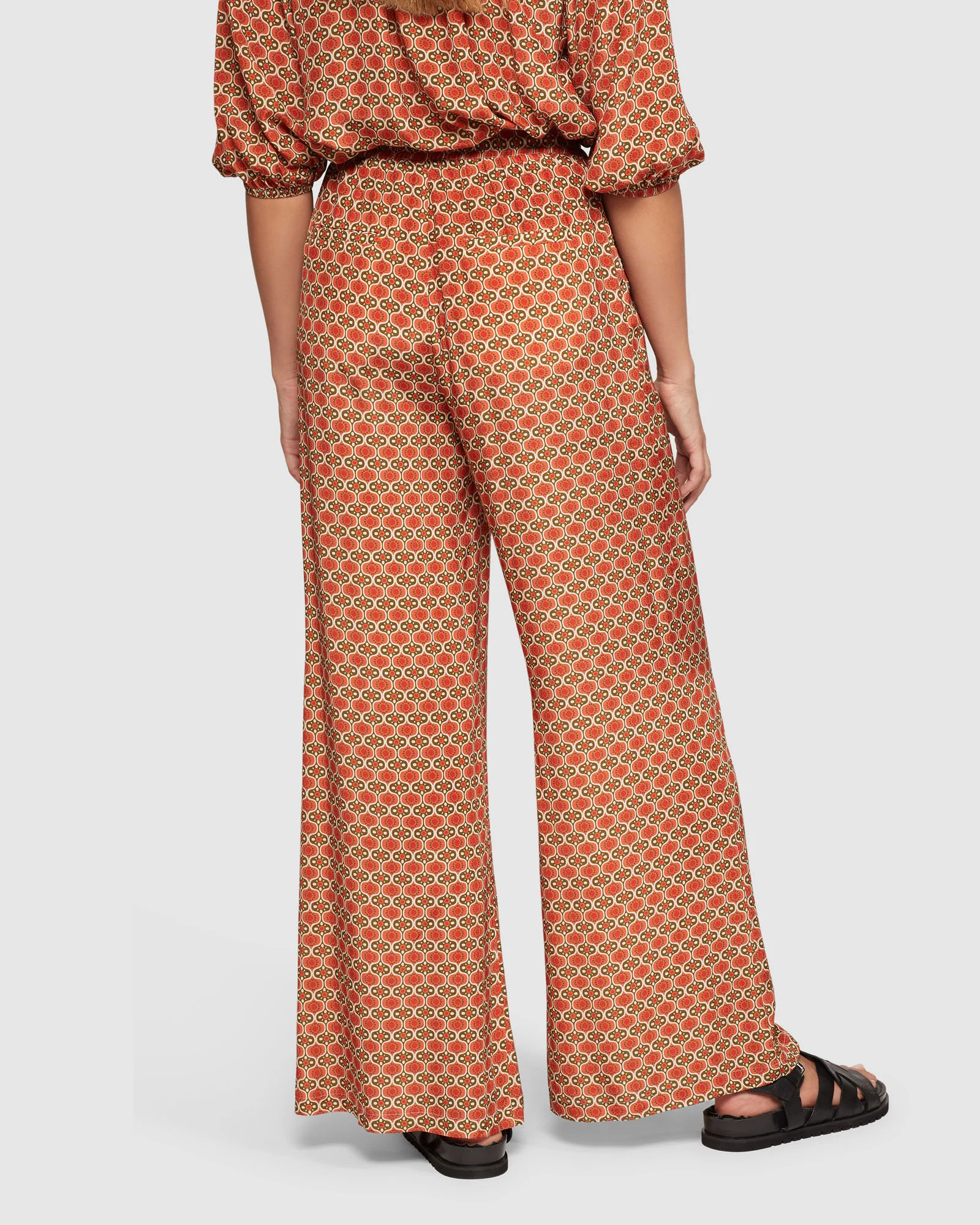 Chantel Geo Print Wide Leg Pants - Image 3