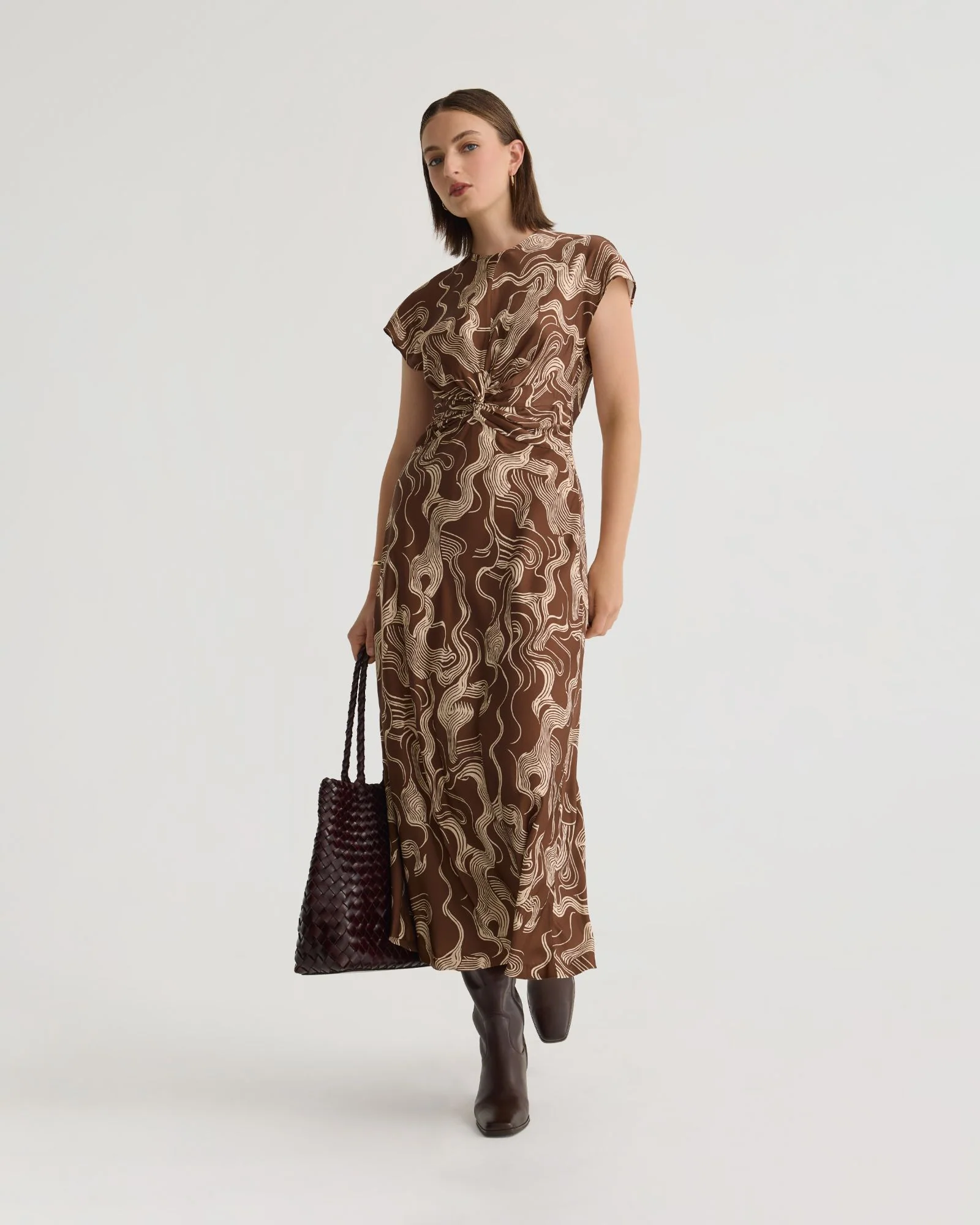 Charlotte Printed Twill Dress - Image 2