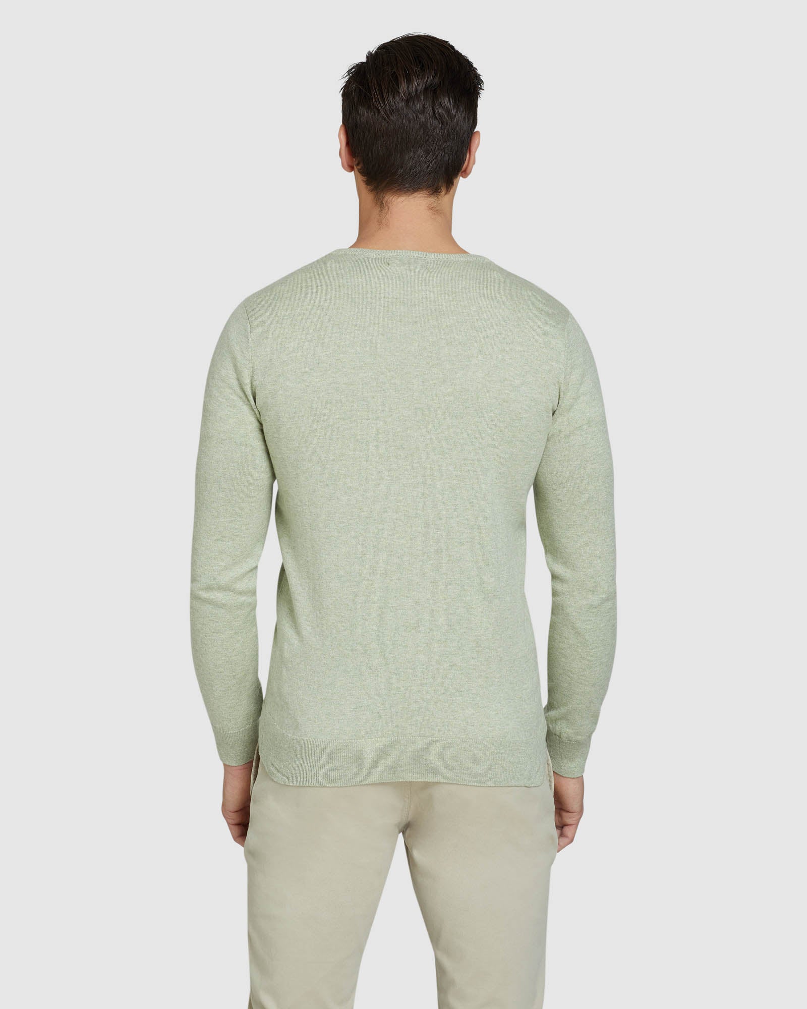 Cotton Cashmere V-Neck Pullover - Image 9