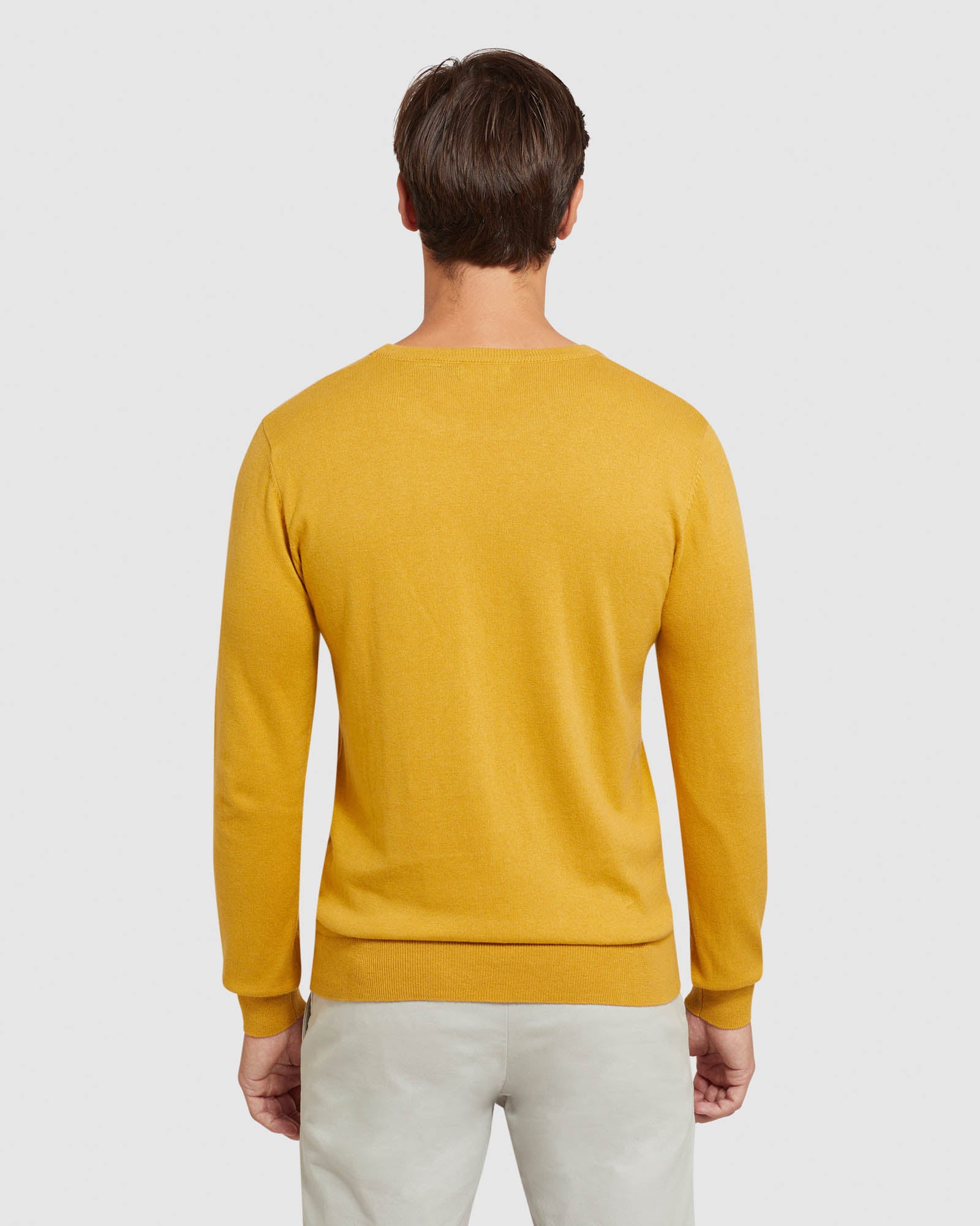 Crew Neck Cotton Cashmere Pullover - Image 16