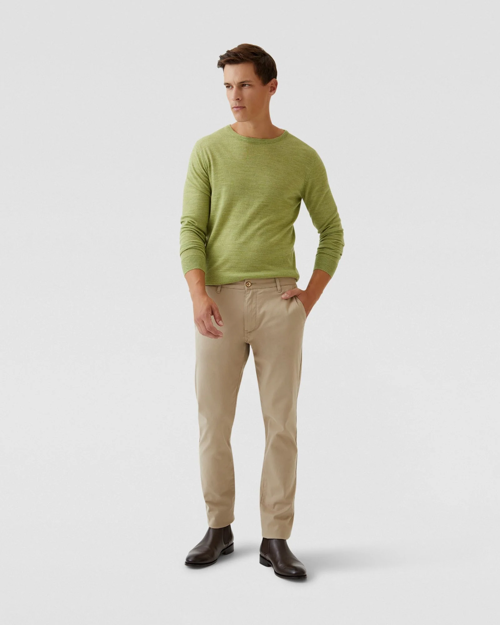 Crew Neck Merino Wool Knit - Image 7