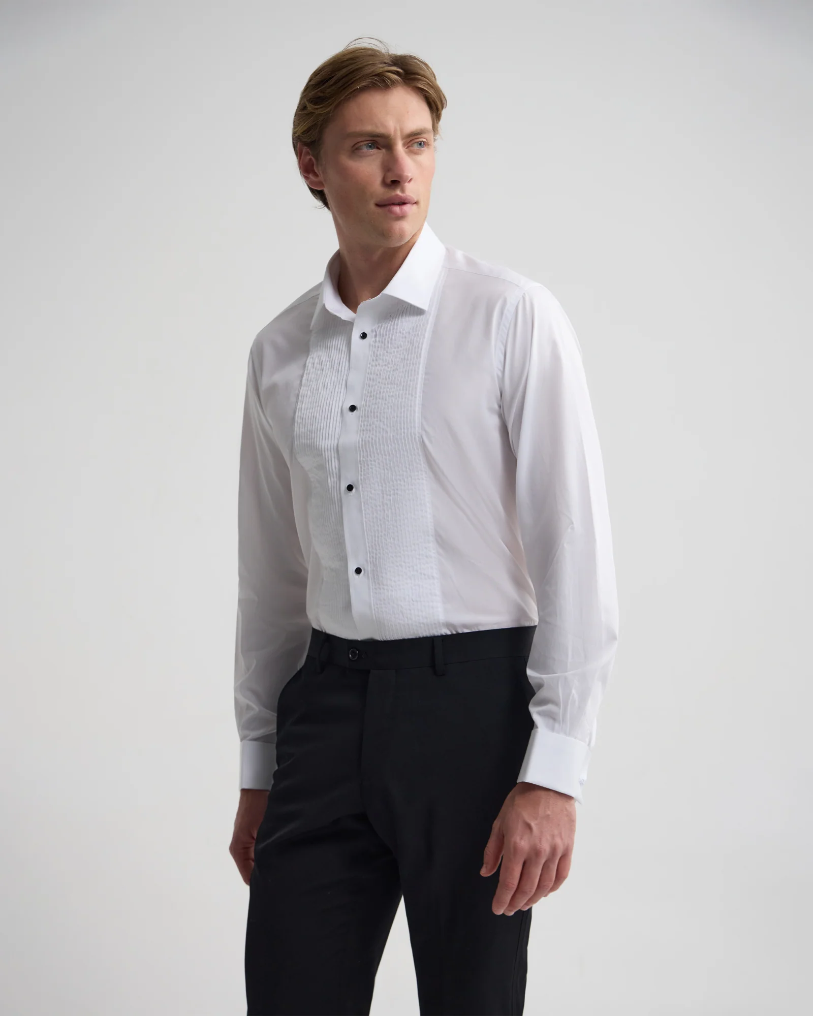 Dinner Shirt With Front Pleats - Image 3
