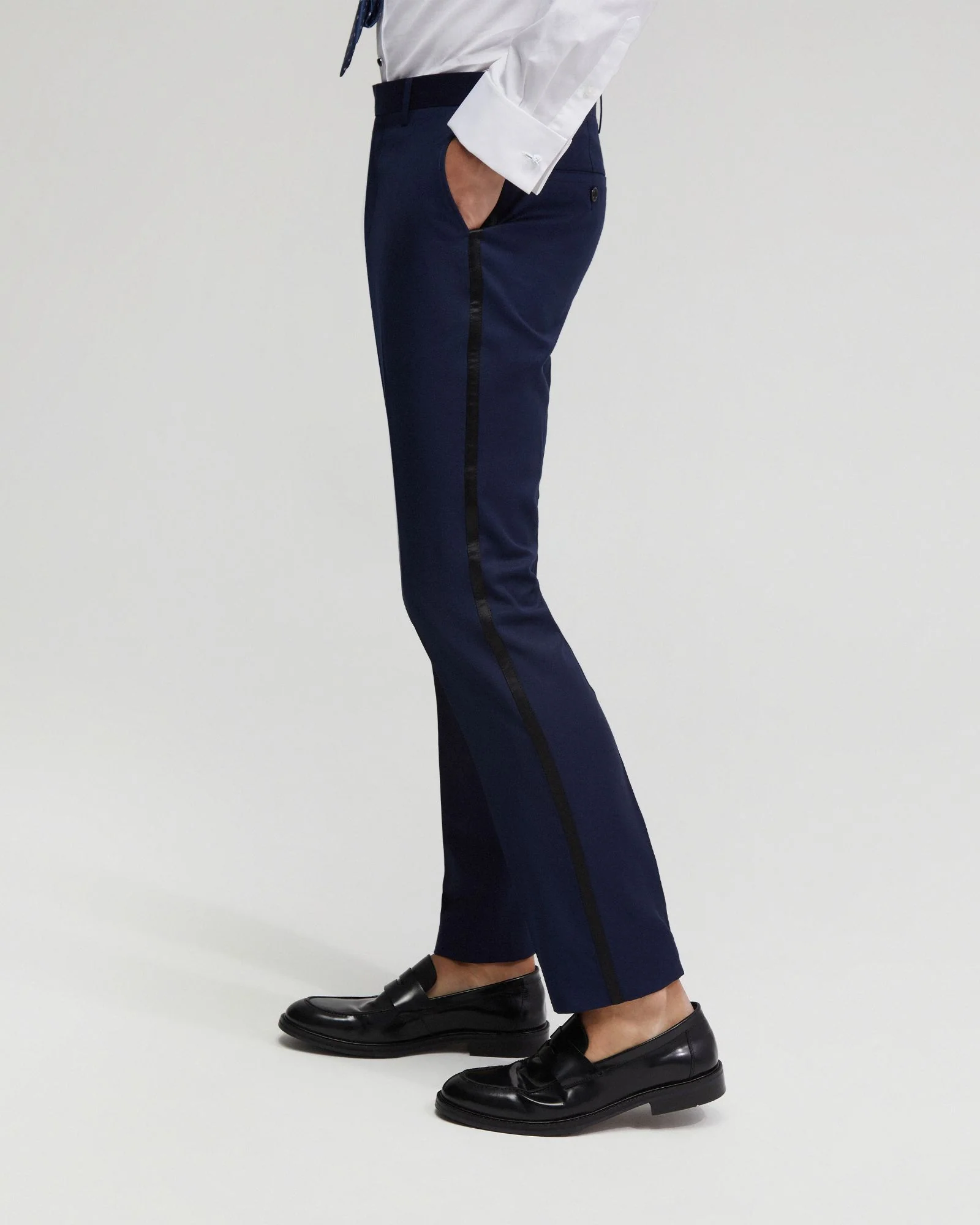 Dinner Suit Trousers With Satin Tape - Image 2