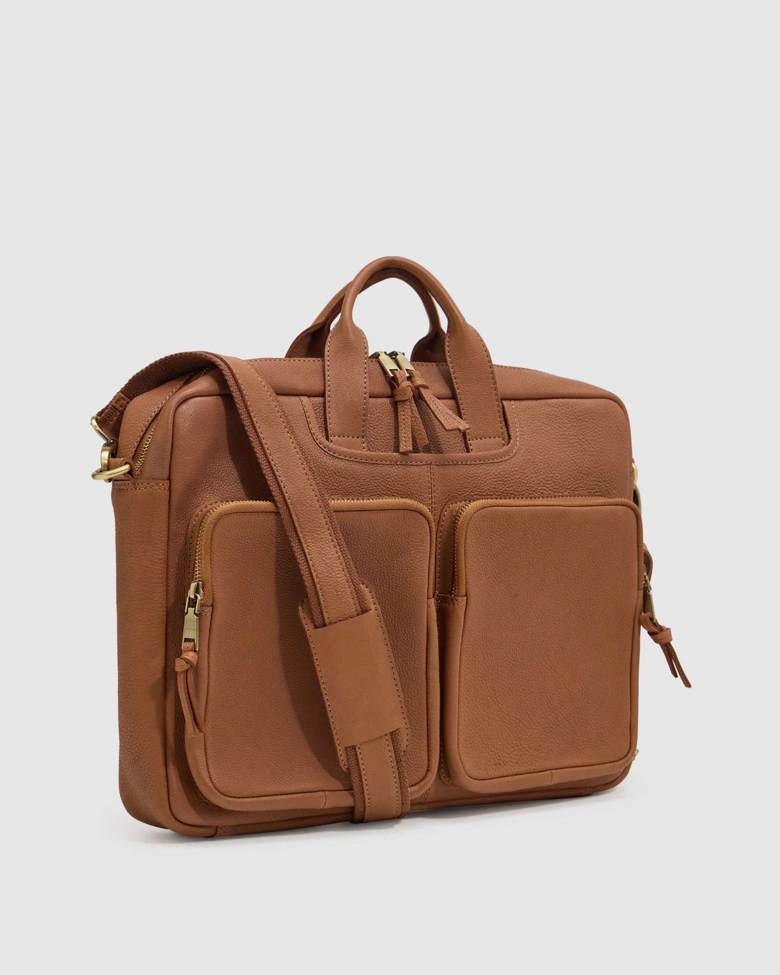Duke Leather Laptop Bag - Image 3