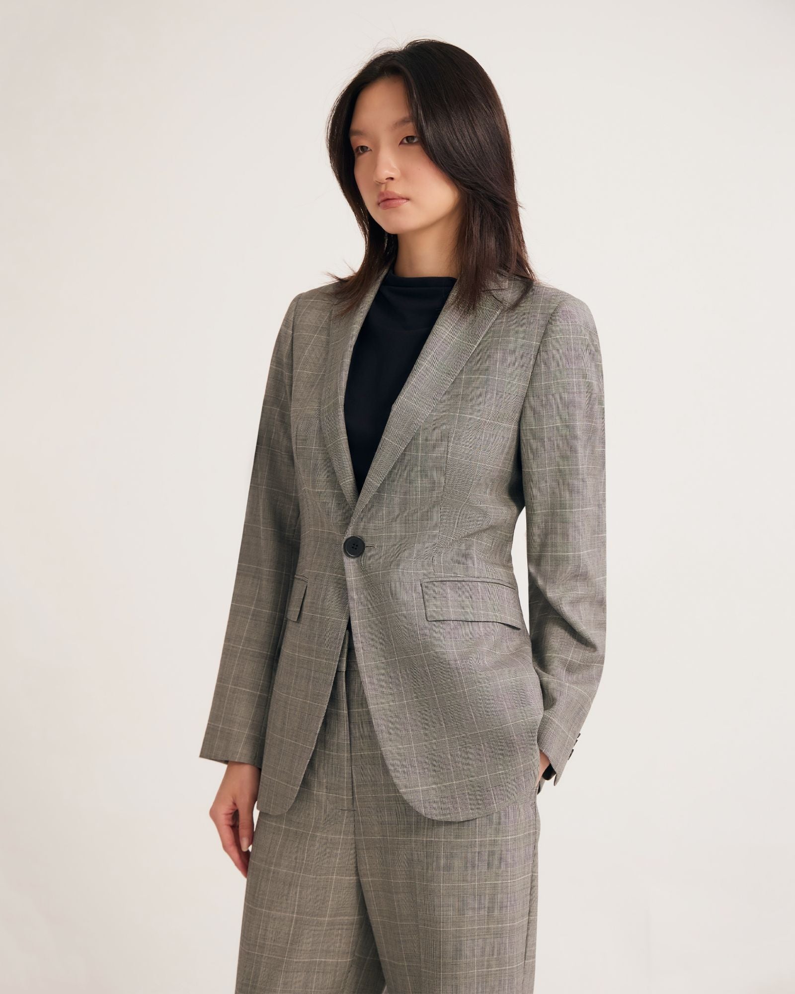 Ebony Pure Wool Suit Jacket - Image 3