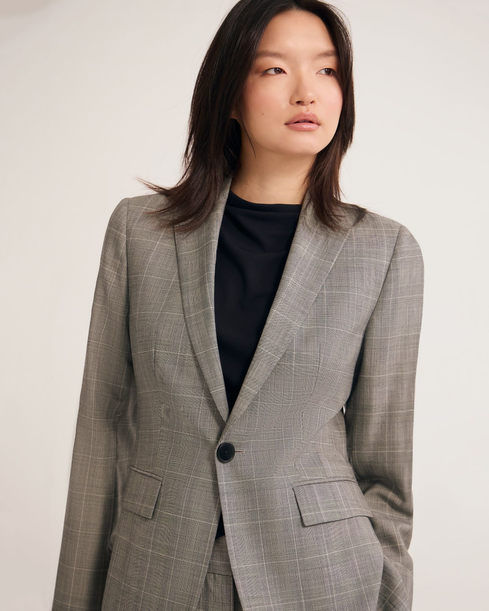 Ebony Pure Wool Suit Jacket - Image 5