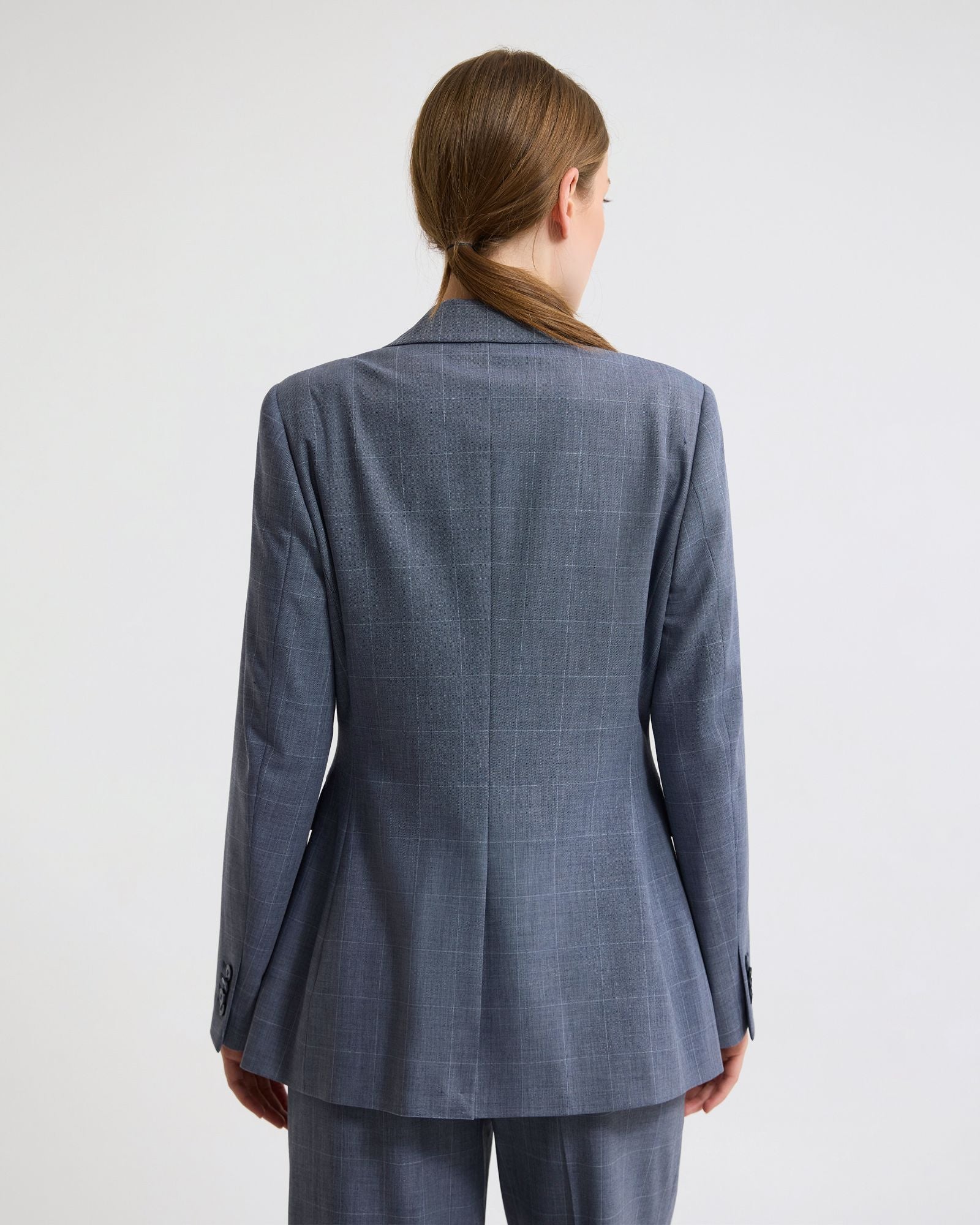 Ebony Wool Blend Suit Jacket - Image 4