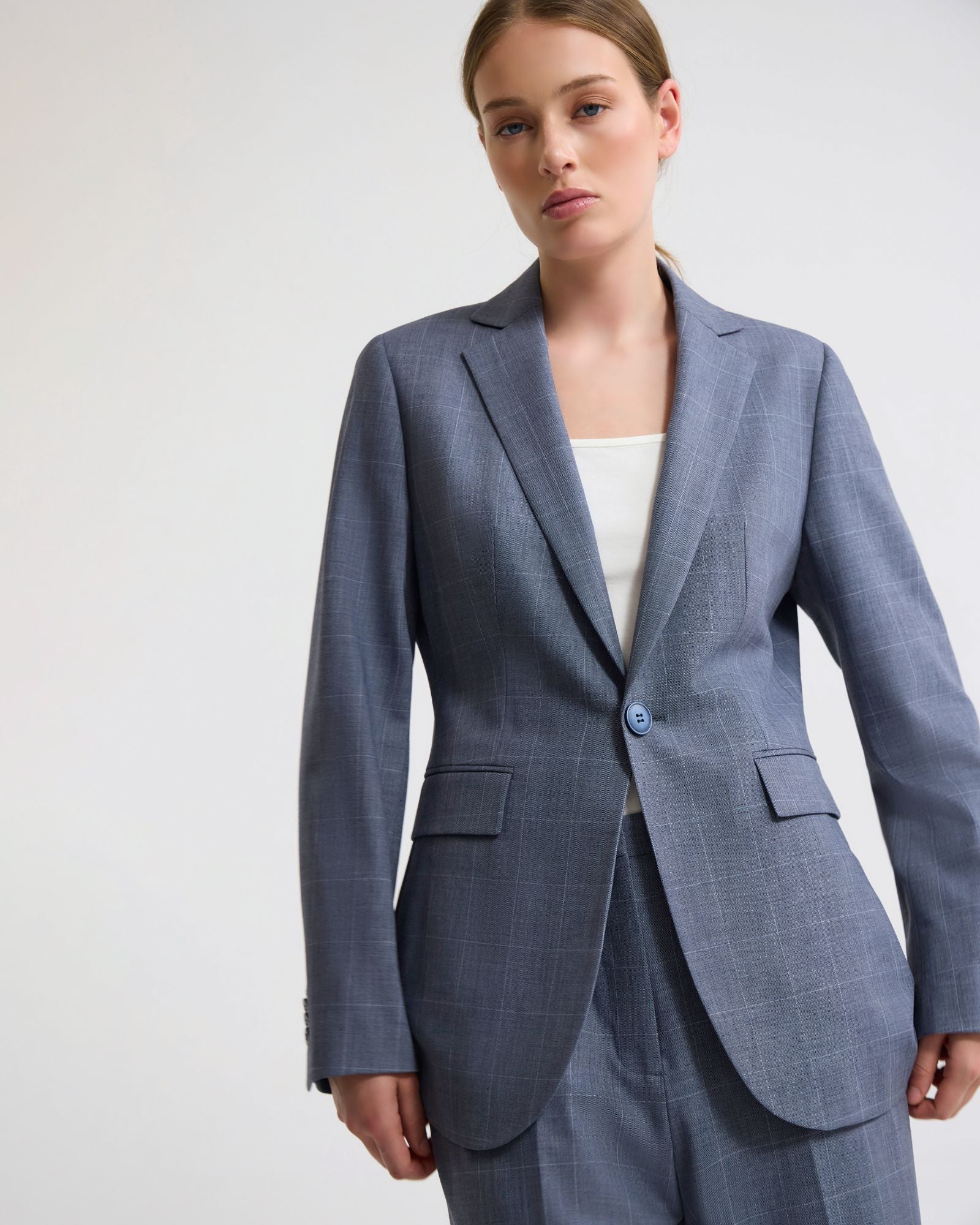 Ebony Wool Blend Suit Jacket - Image 5