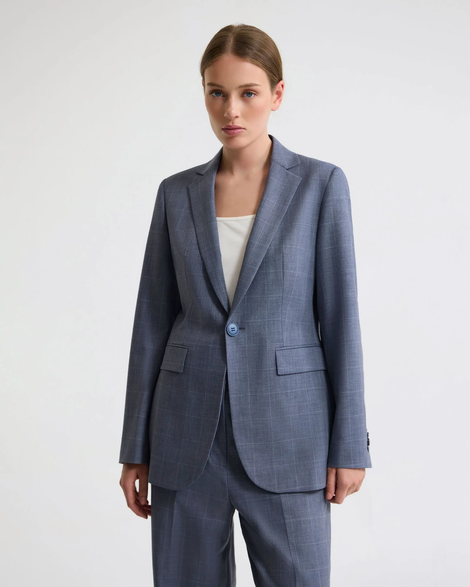 Ebony Wool Blend Suit Jacket - Image 6