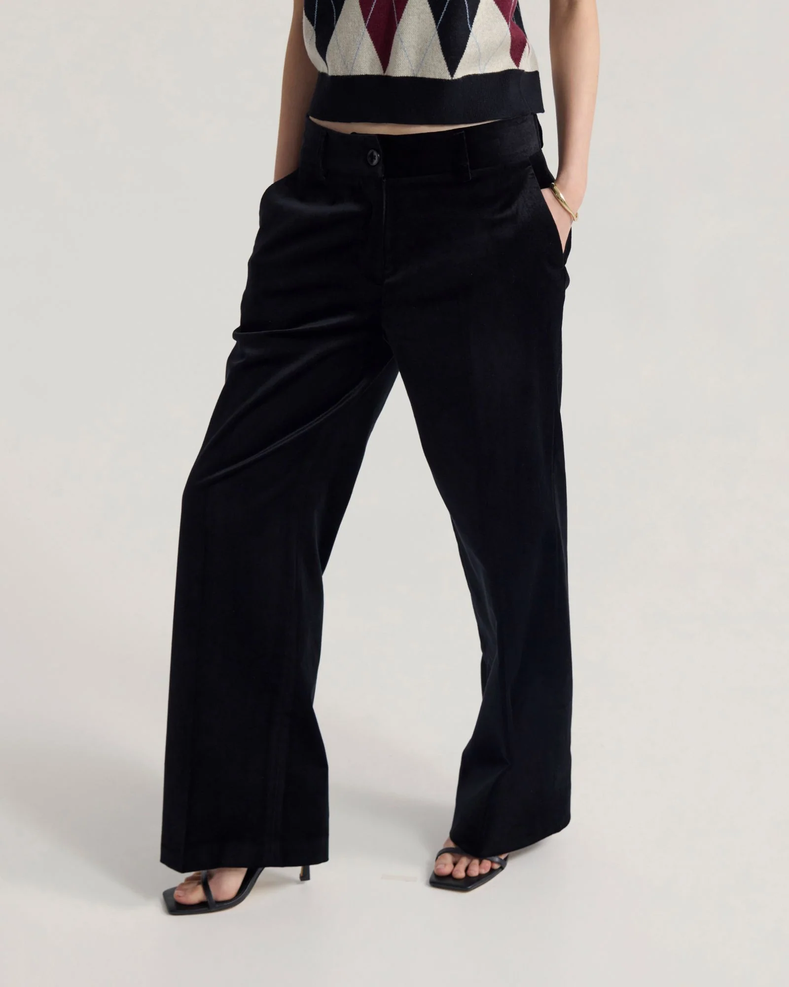 Lydia Velvet Straight Leg Pants - Image 4