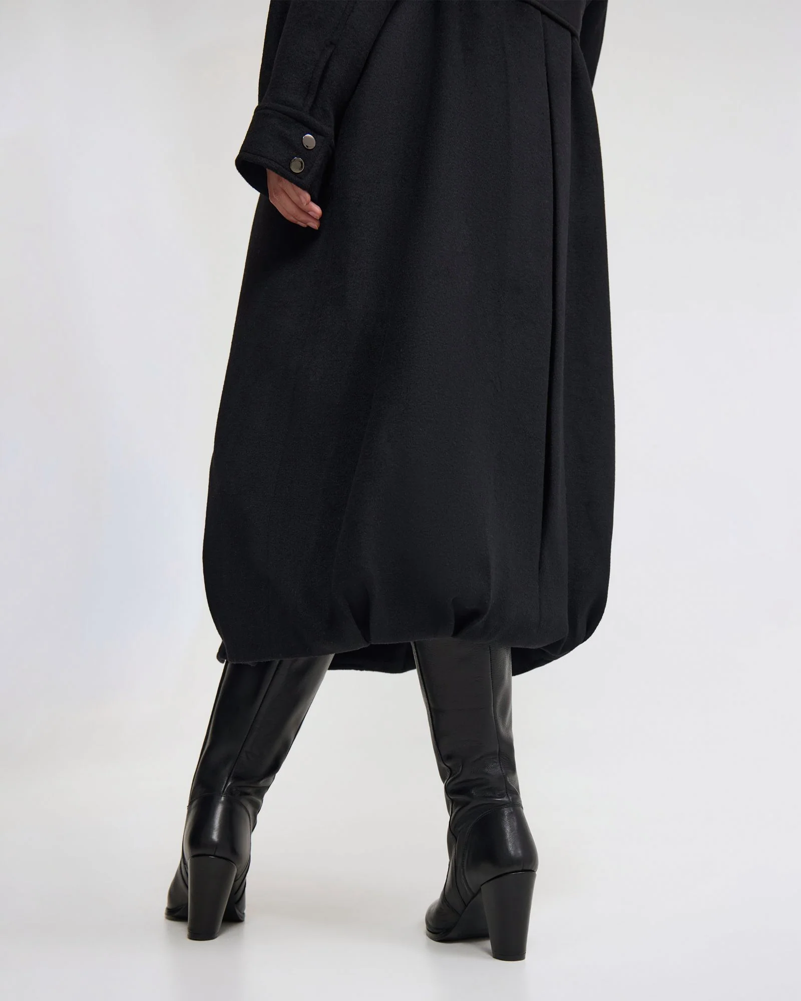 Emily Funnel Collar Wool Blend Coat - Image 7