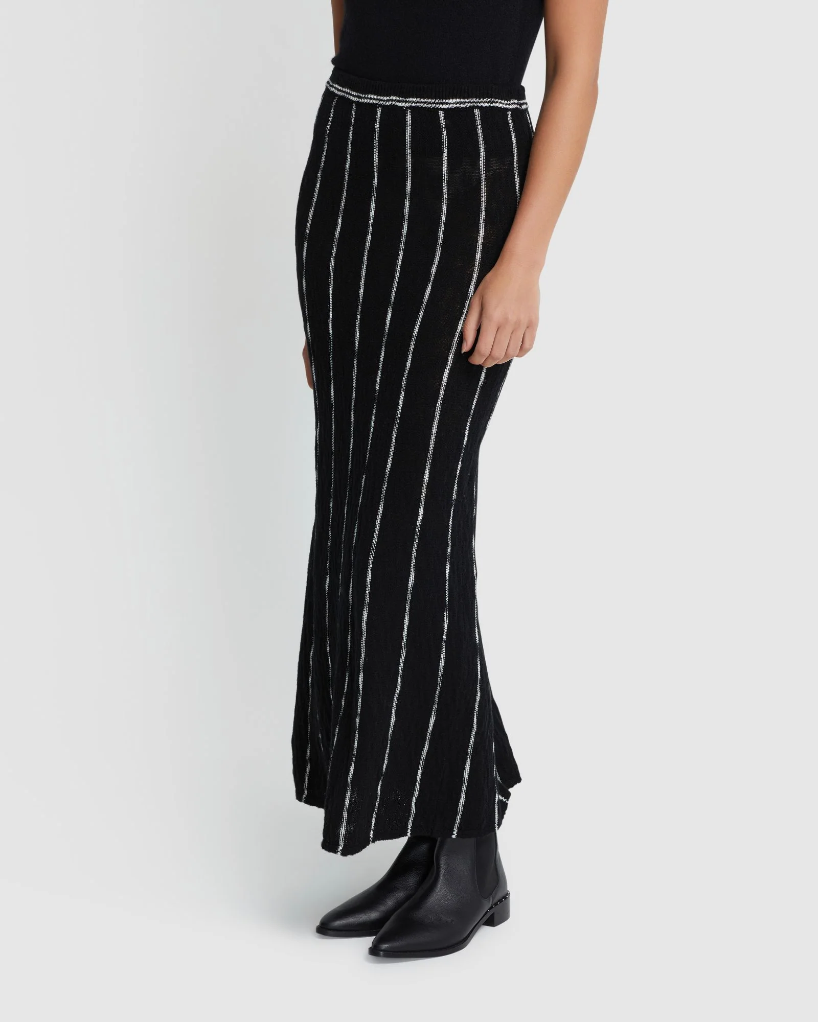 Emily Striped Knit Skirt - Image 2