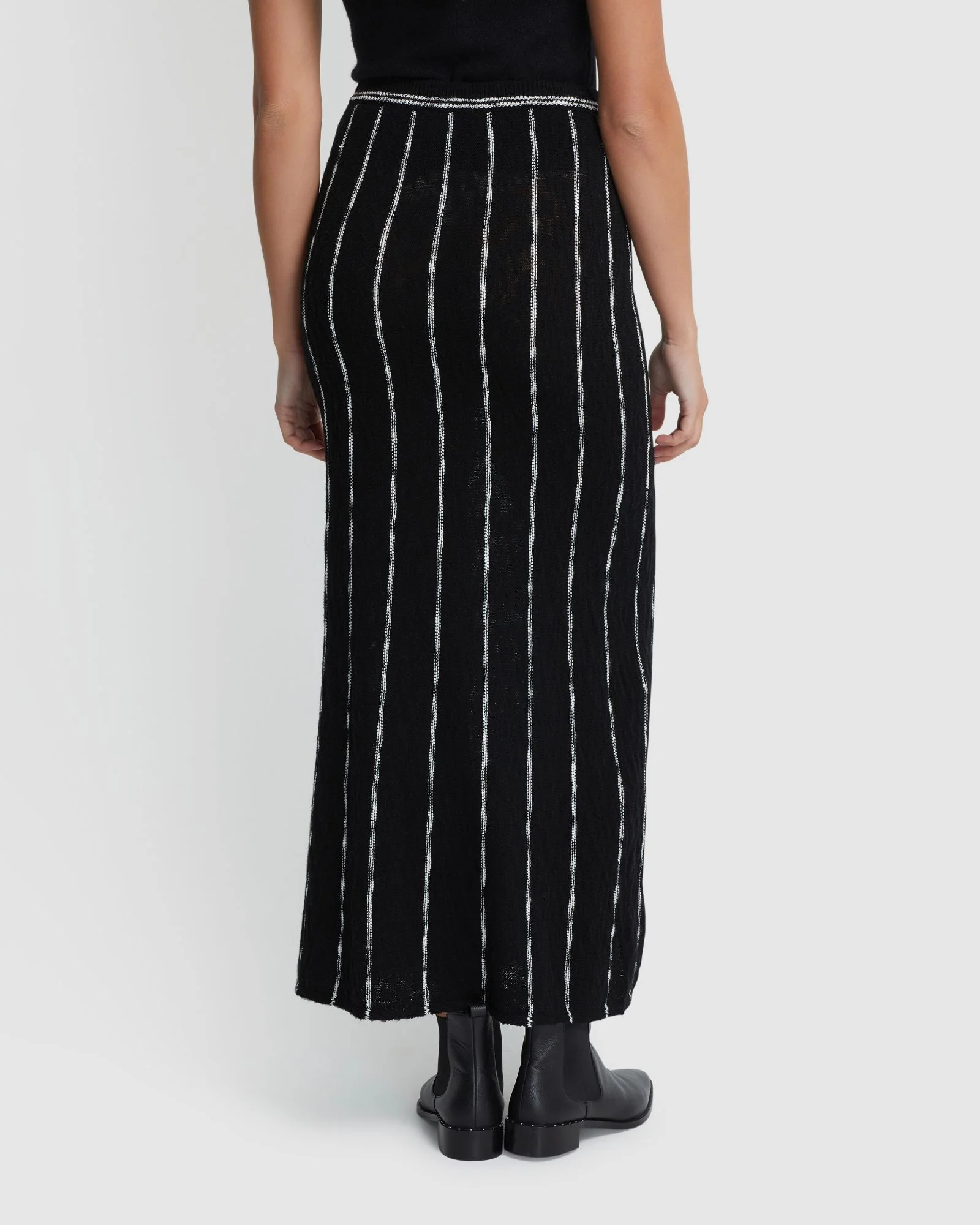 Emily Striped Knit Skirt - Image 3