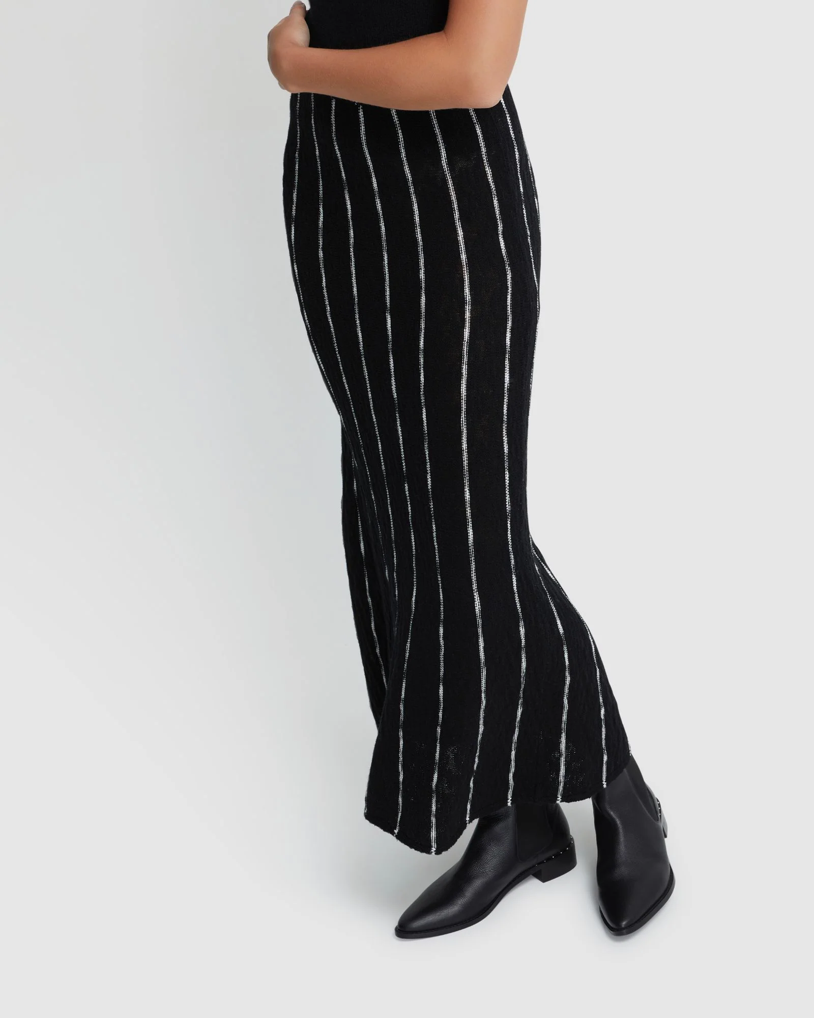 Emily Striped Knit Skirt - Image 4