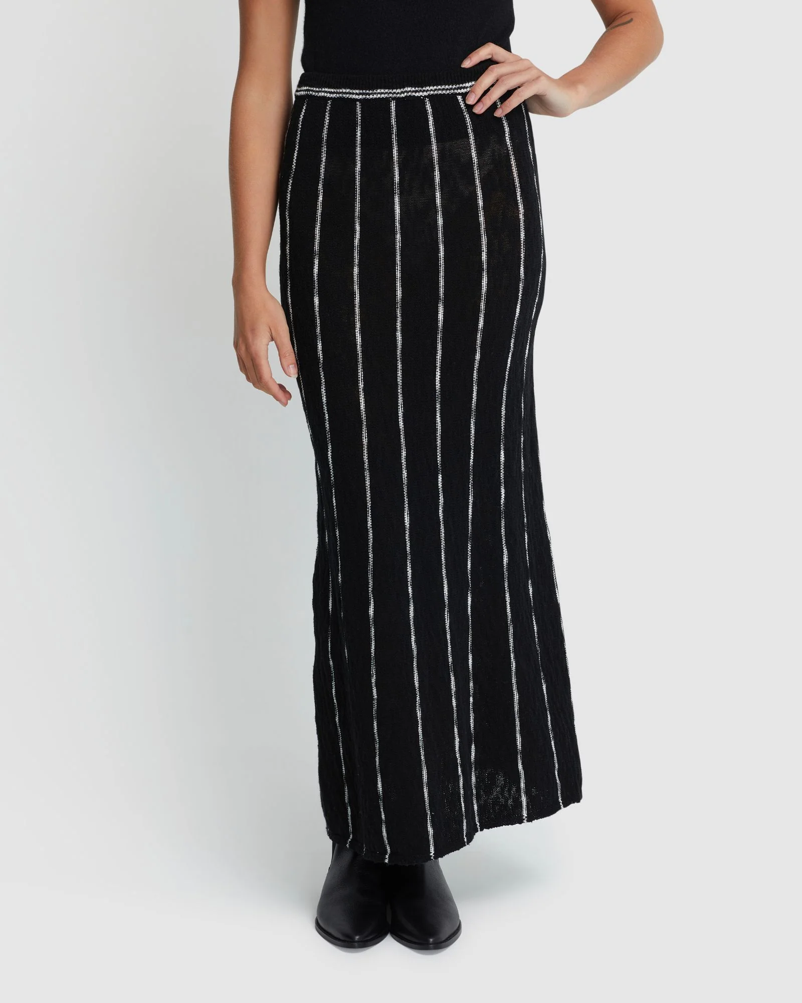 Emily Striped Knit Skirt - Image 5