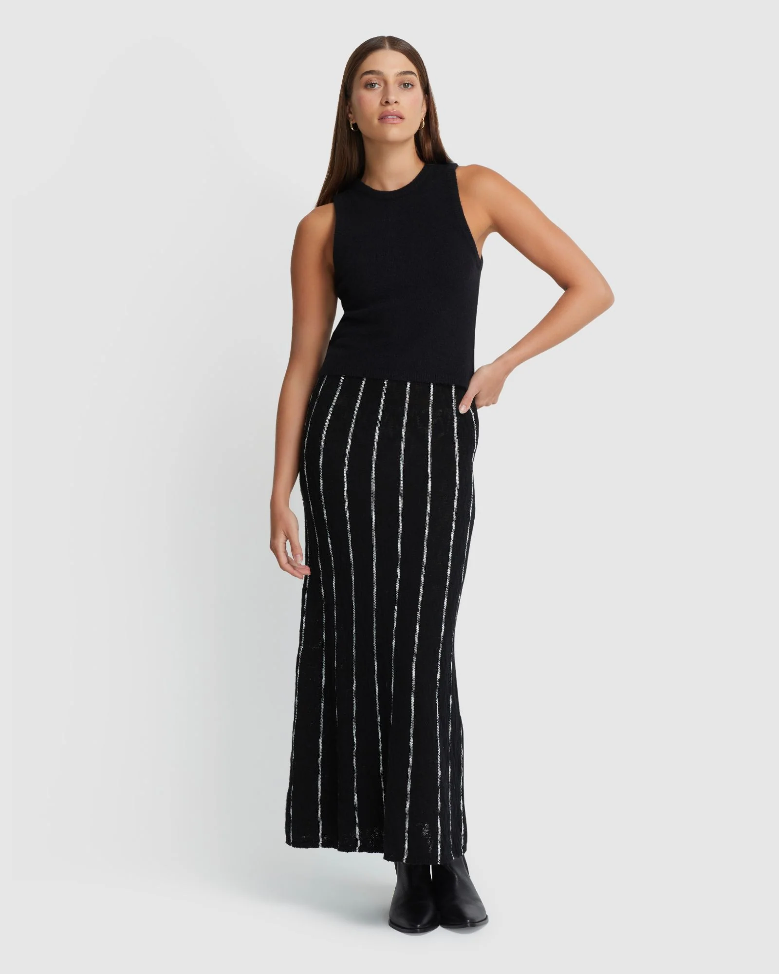 Emily Striped Knit Skirt - Image 7