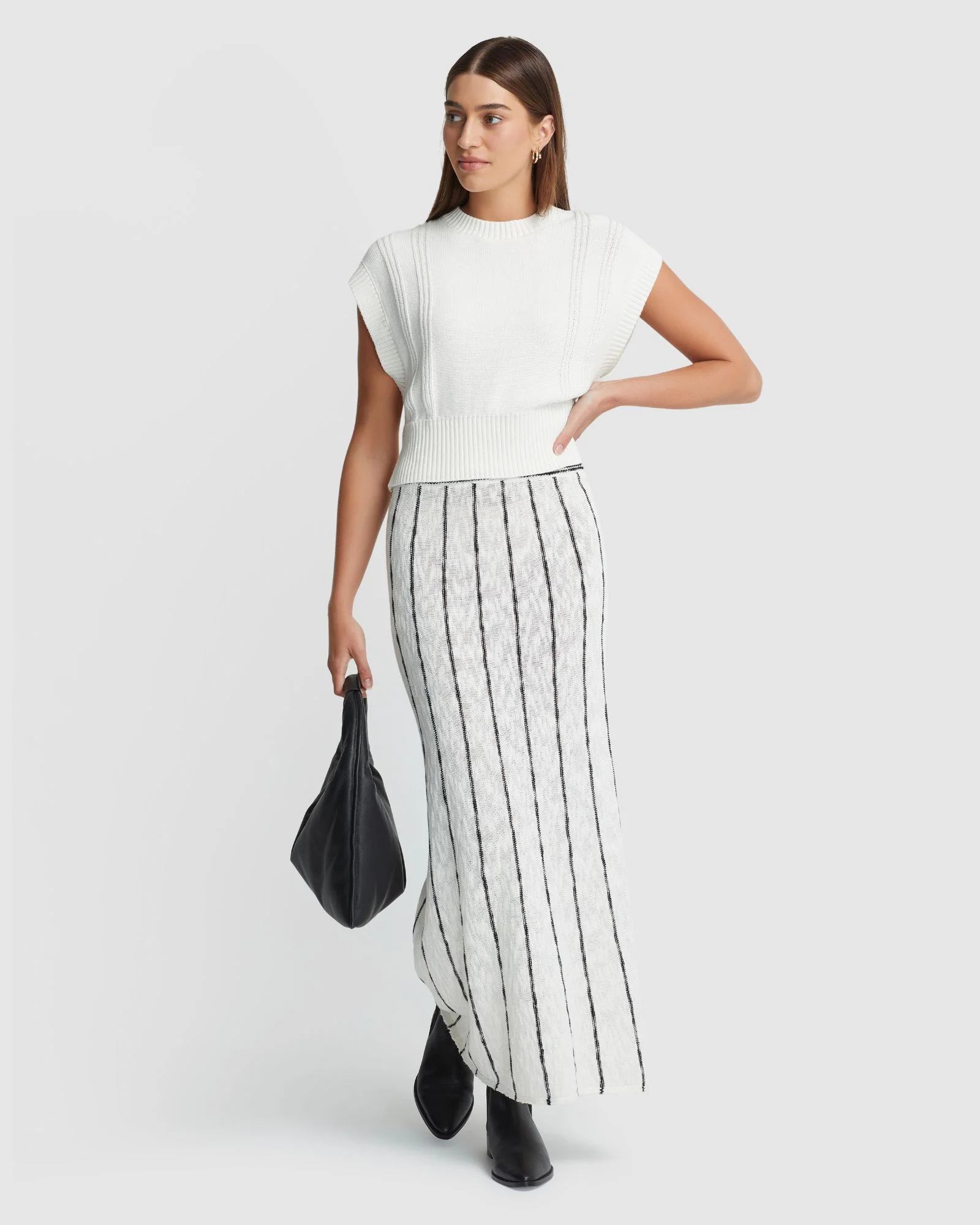 Emily Striped Knit Skirt - Image 8