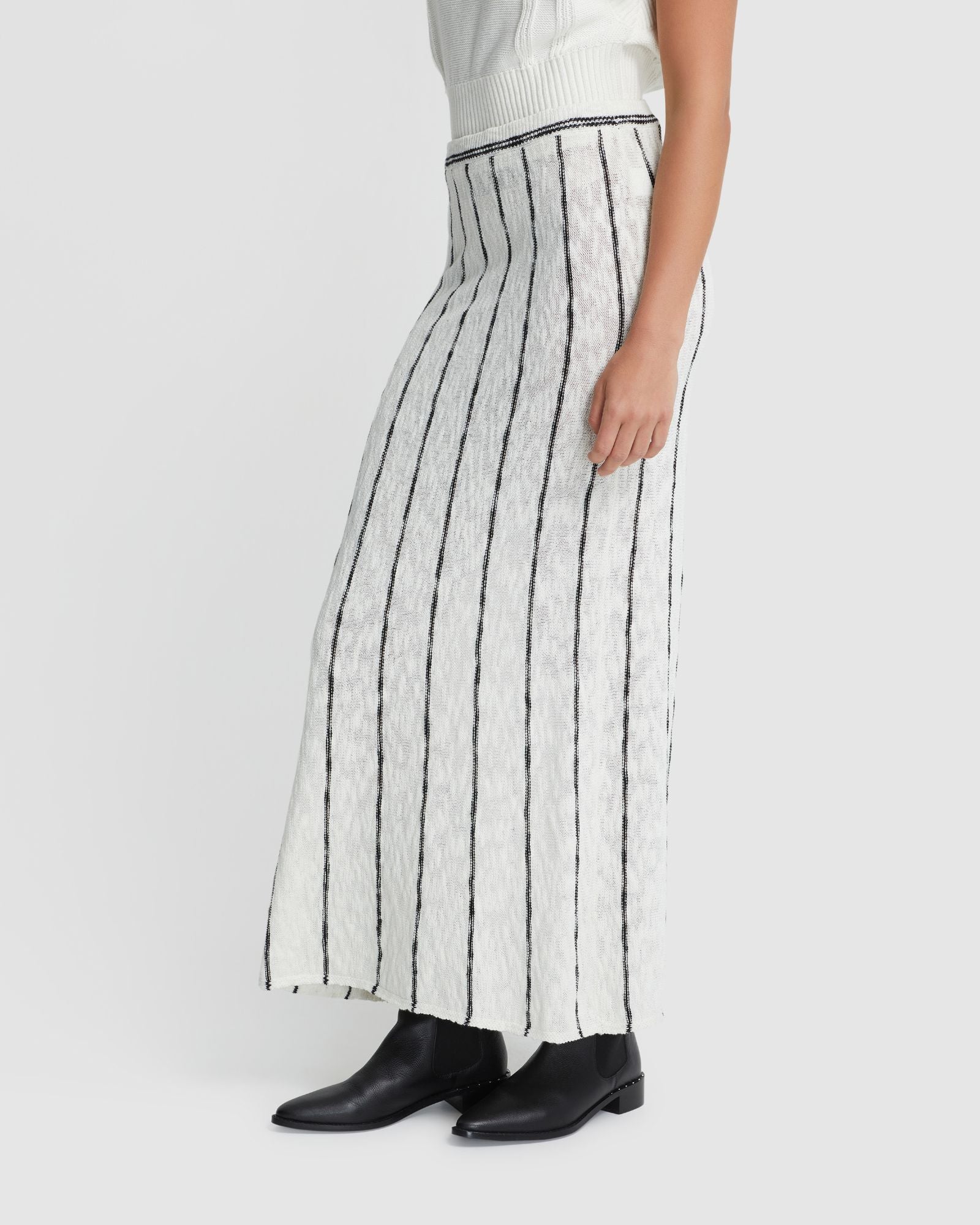 Emily Striped Knit Skirt - Image 9
