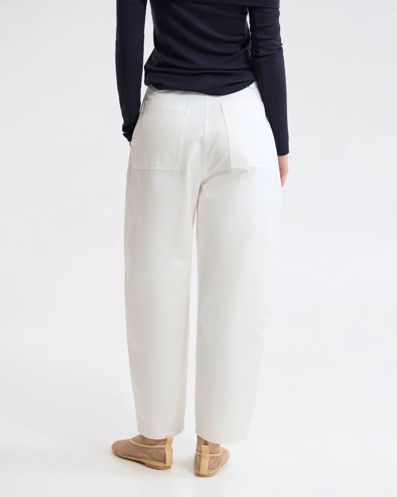 Etta Barrel Leg Cotton Pant - Image 12