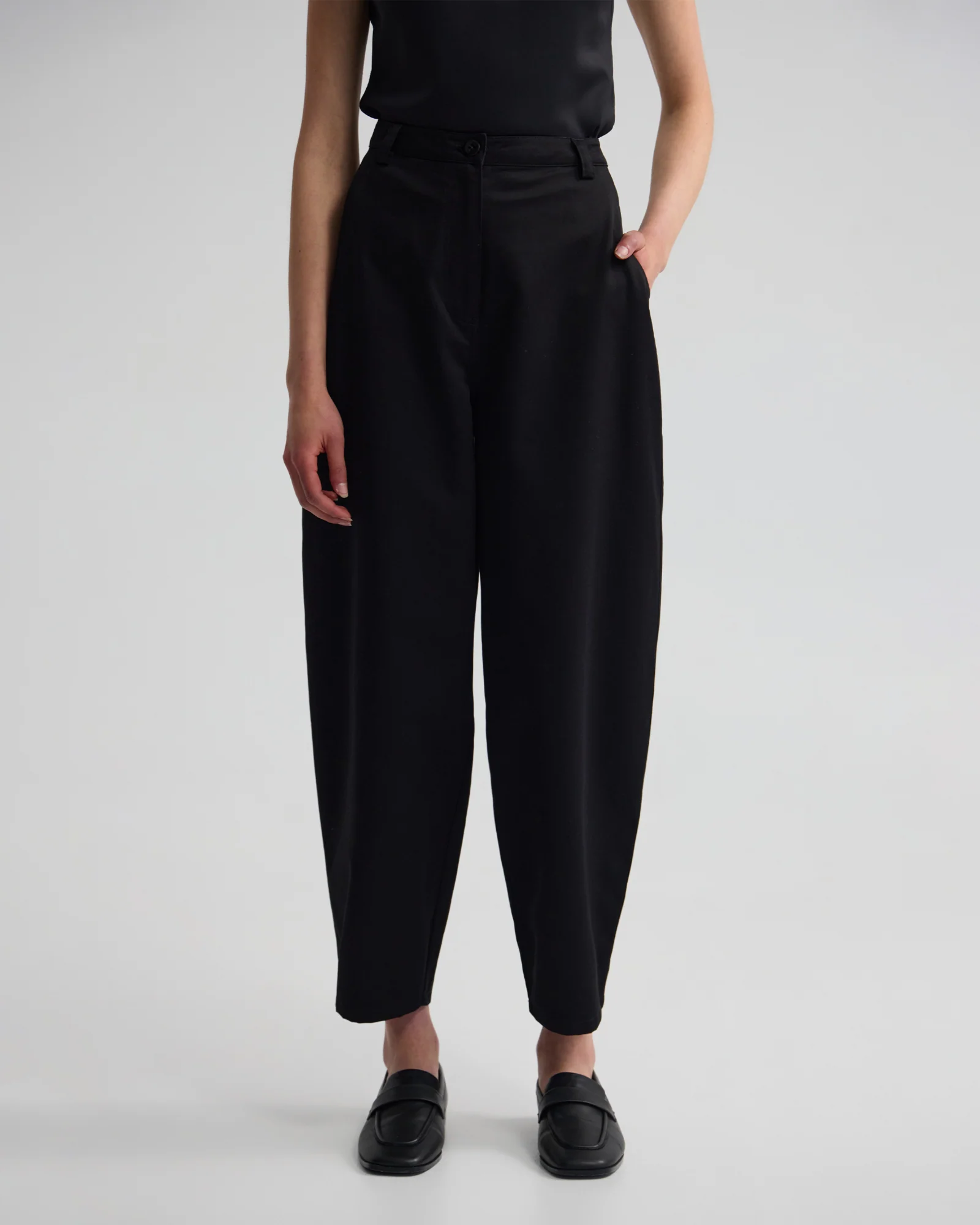 Etta Barrel Leg Cotton Pant - Image 2