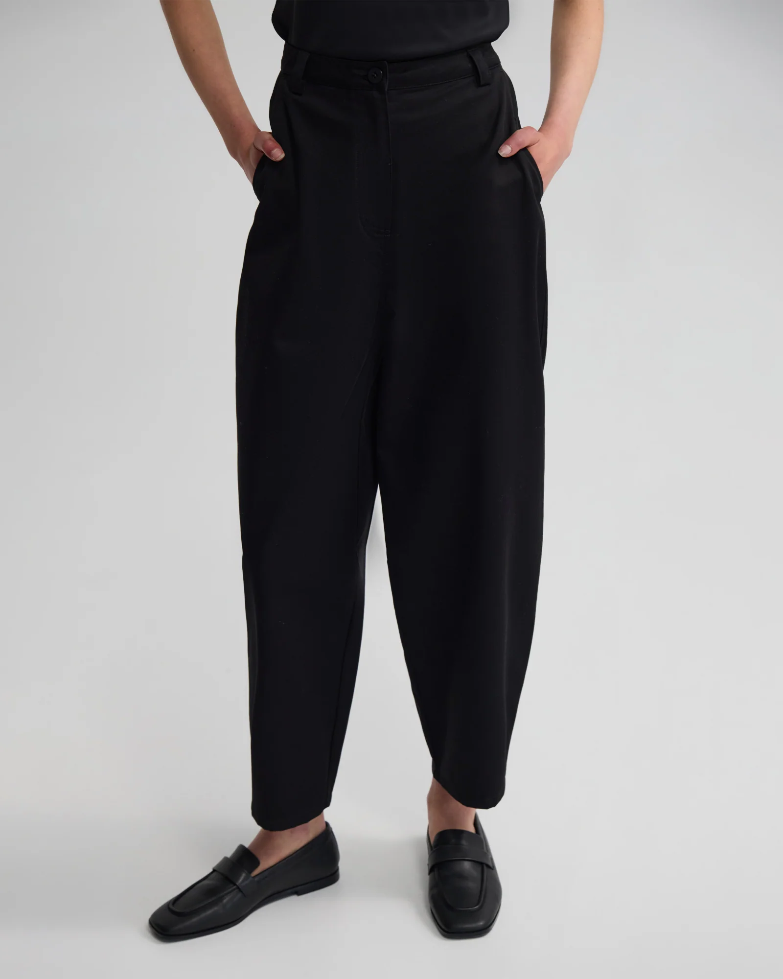 Etta Barrel Leg Cotton Pant - Image 6