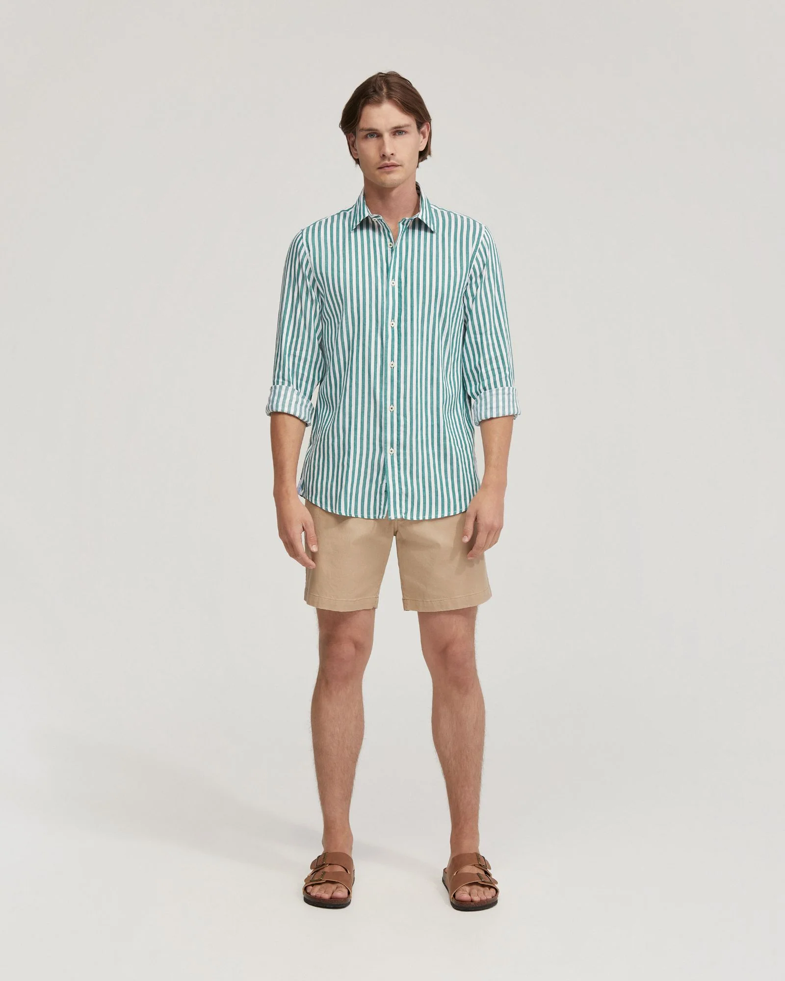 Fergus Linen Striped Shirt - Image 8