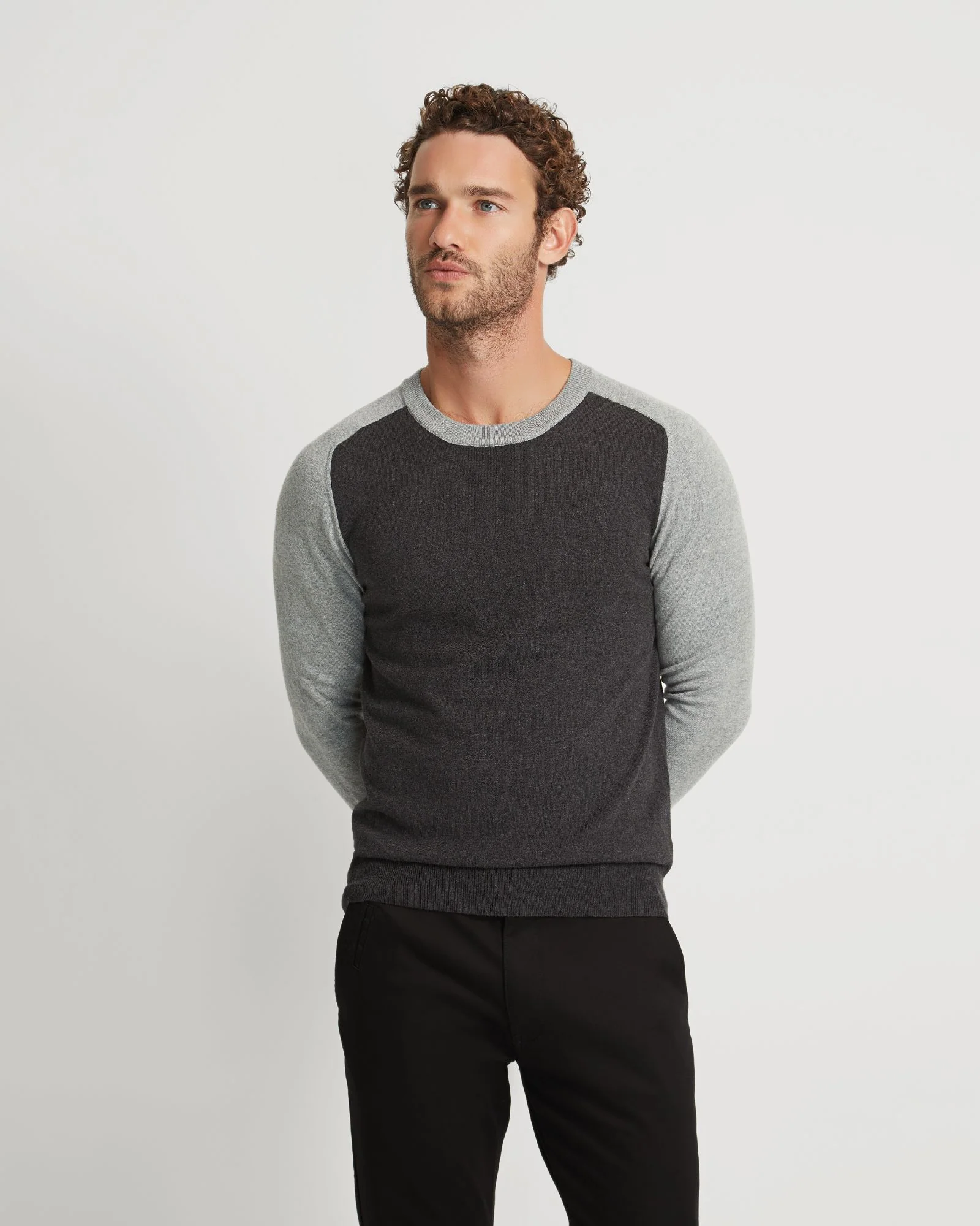 Finn Crew Neck Cashmere Blend Top - Image 11