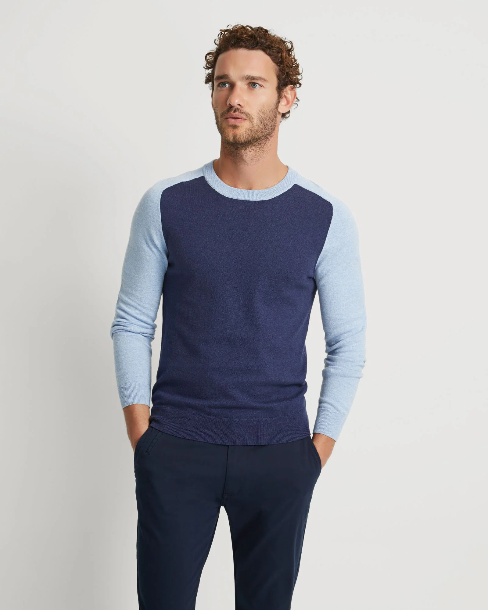 Finn Crew Neck Cashmere Blend Top - Image 5