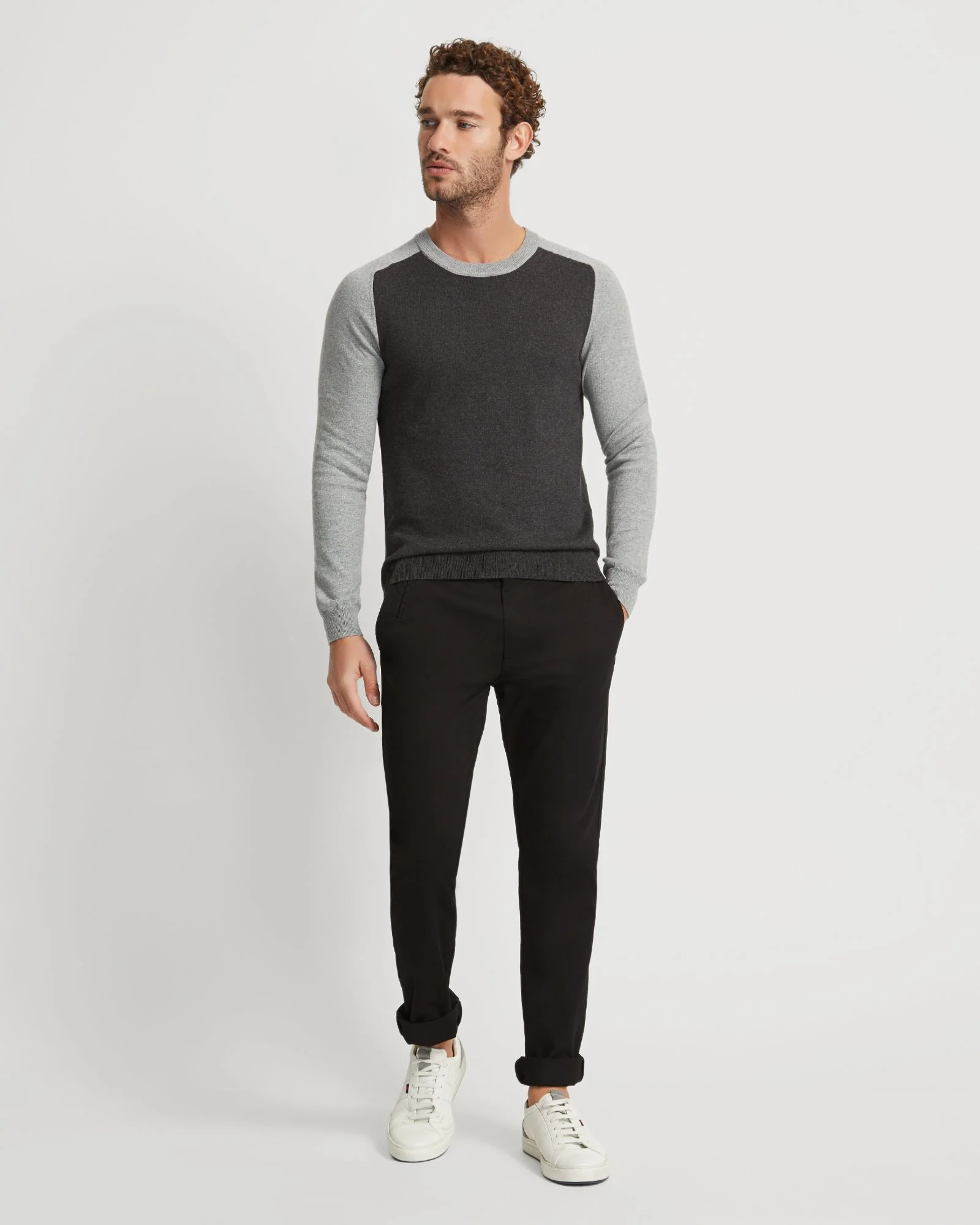 Finn Crew Neck Cashmere Blend Top - Image 7