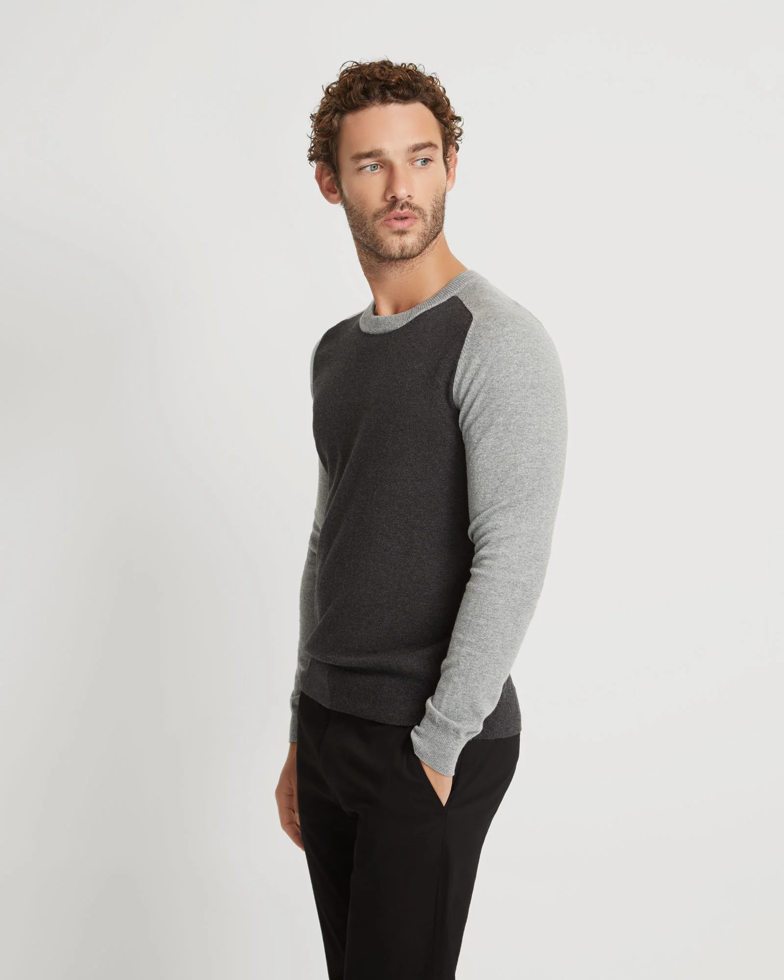 Finn Crew Neck Cashmere Blend Top - Image 8