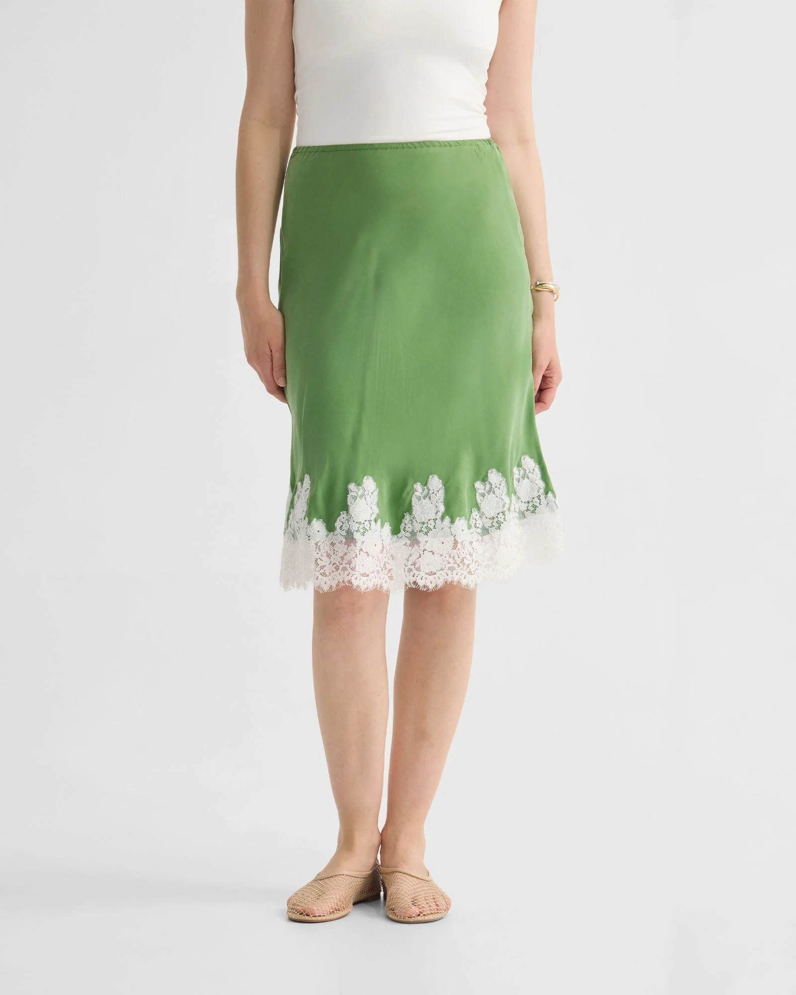 Frieda Lace Trim Skirt - Image 2