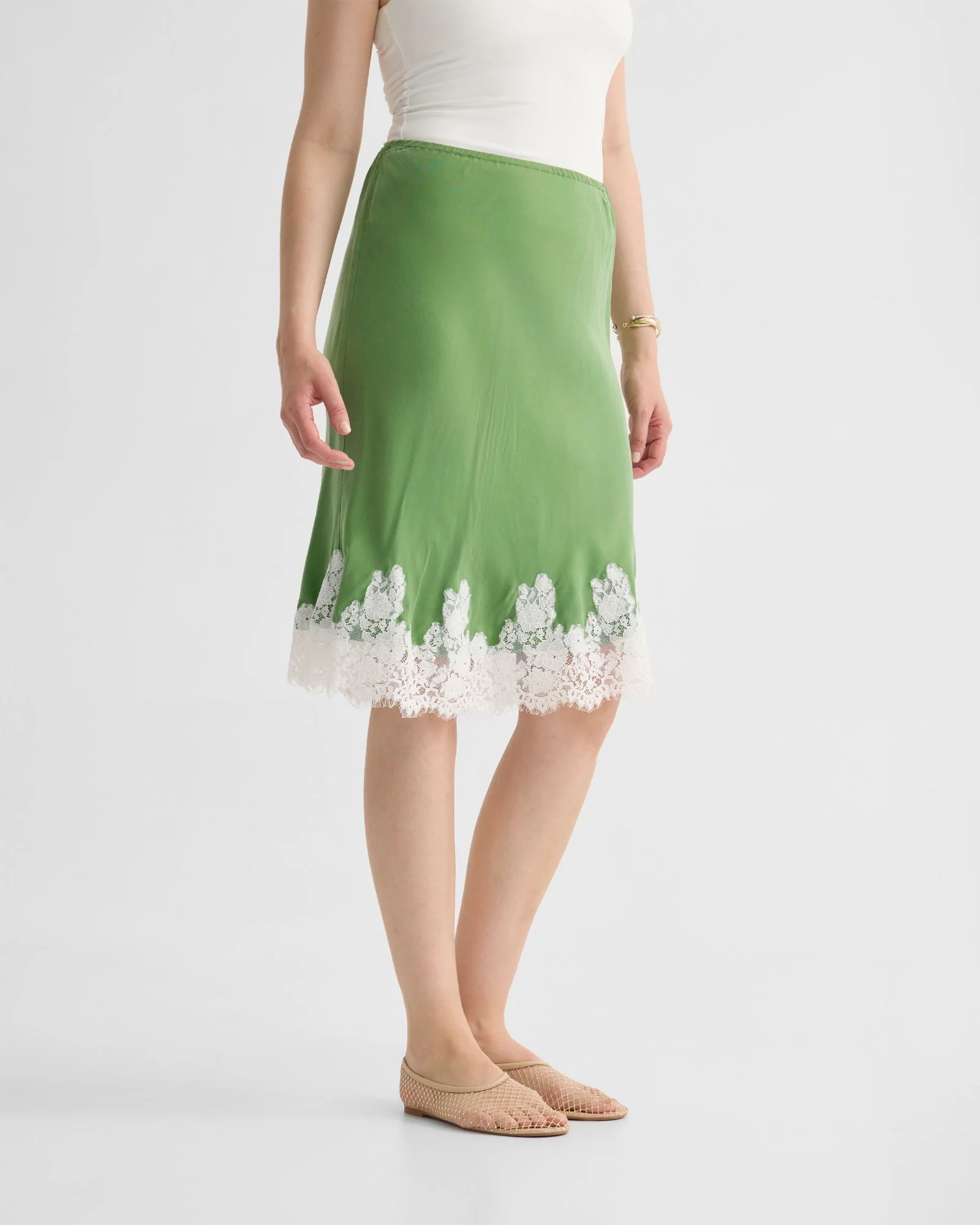 Frieda Lace Trim Skirt - Image 3