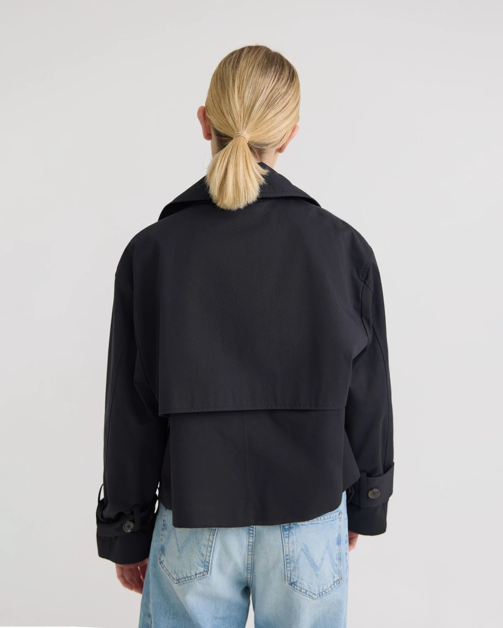 Griffin Crop Trench Jacket - Image 3
