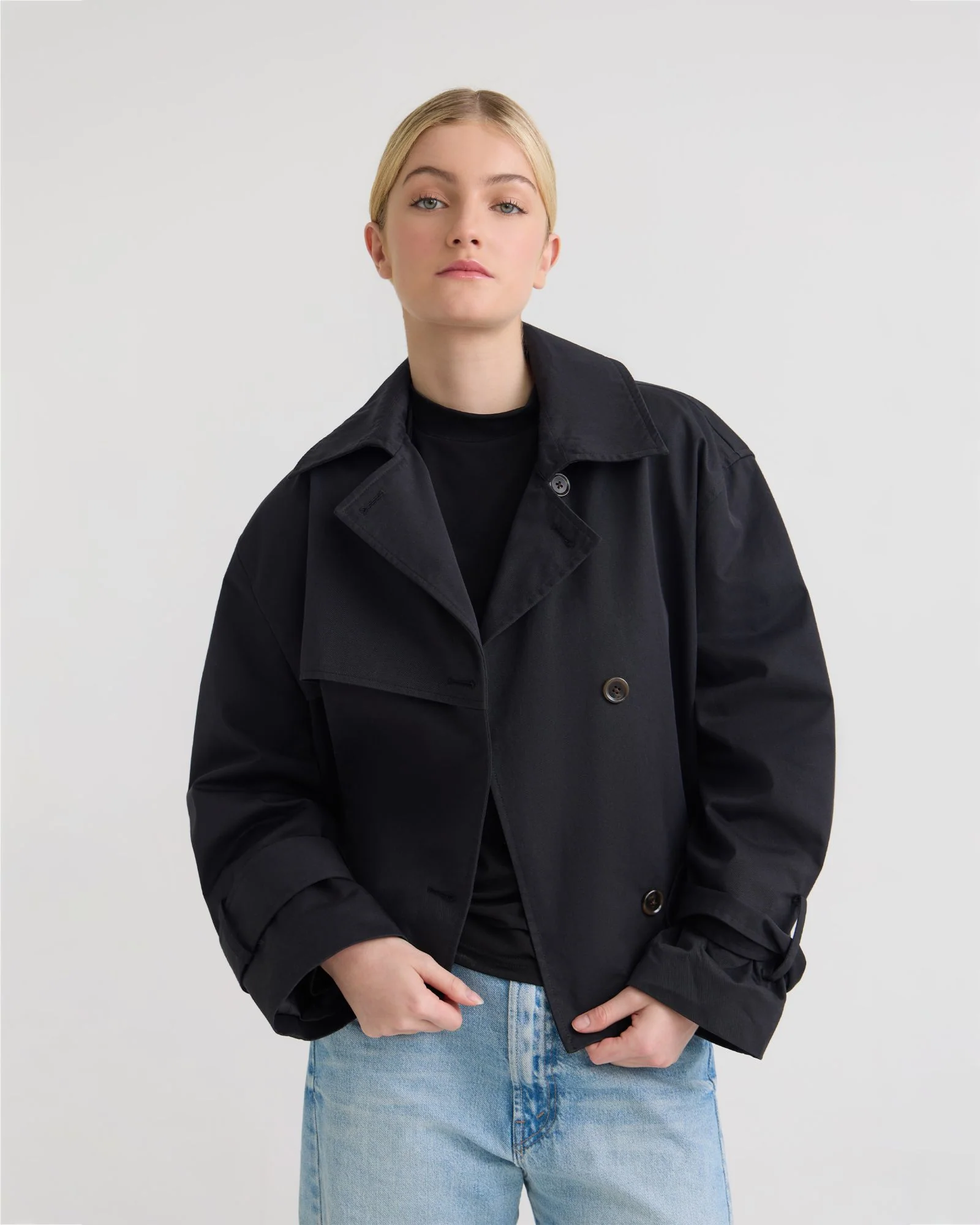 Griffin Crop Trench Jacket - Image 5