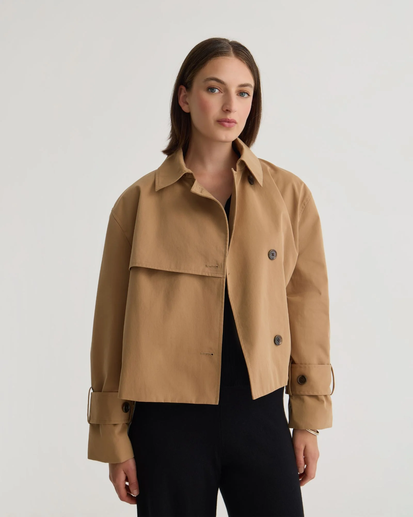 Griffin Crop Trench Jacket - Image 7