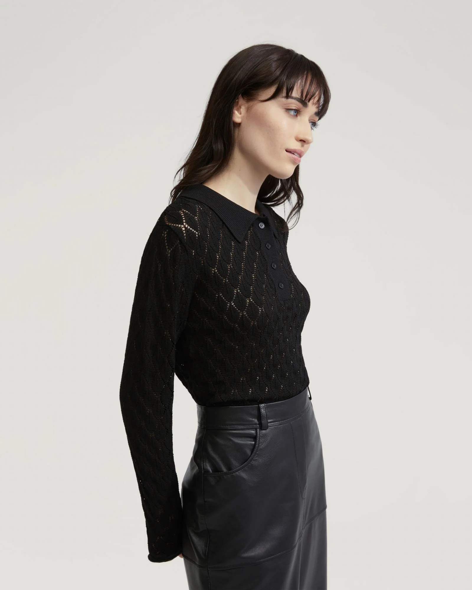 Hana Polo Neck Knit - Image 2