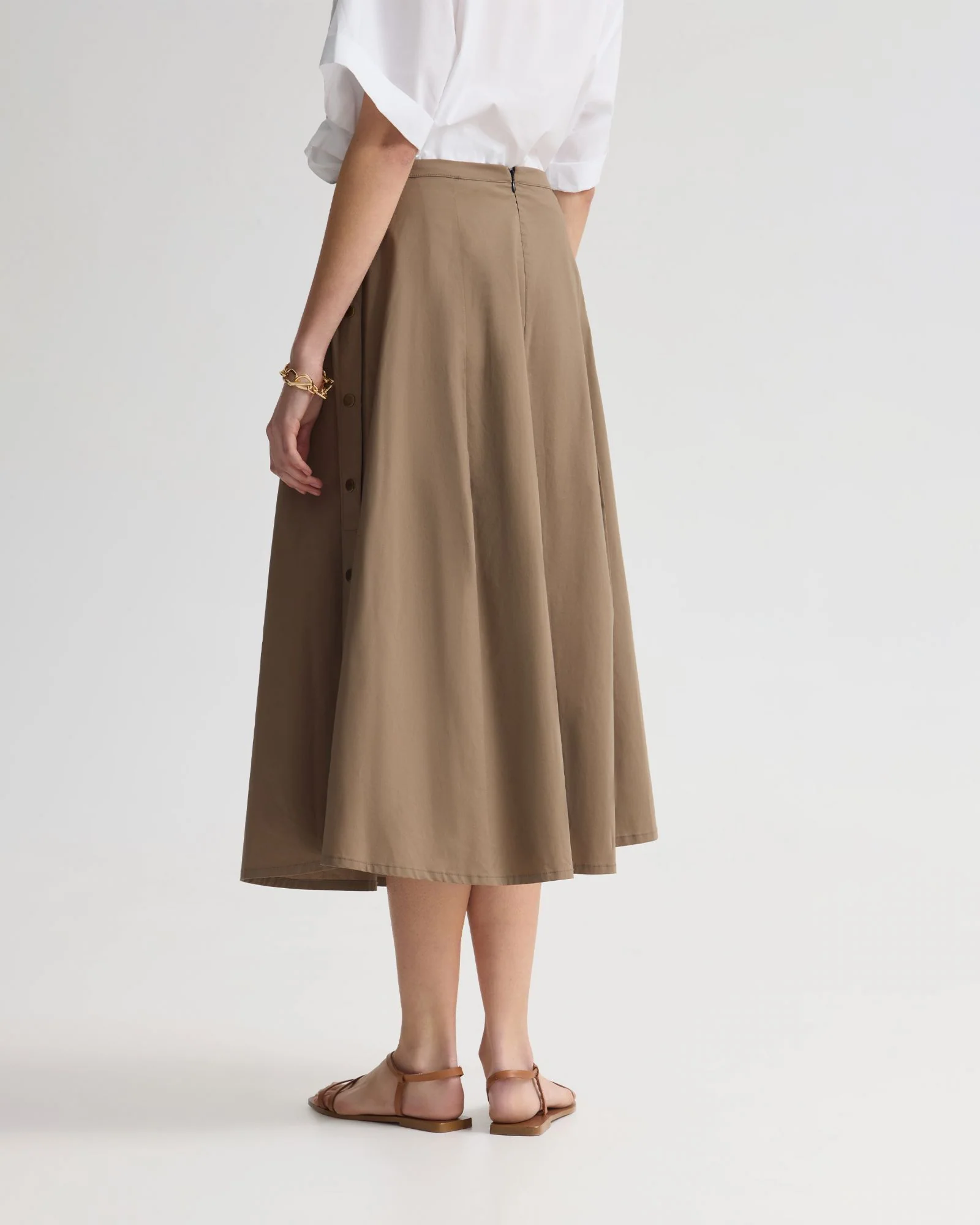 Harlow Snap Midi Skirt - Image 3