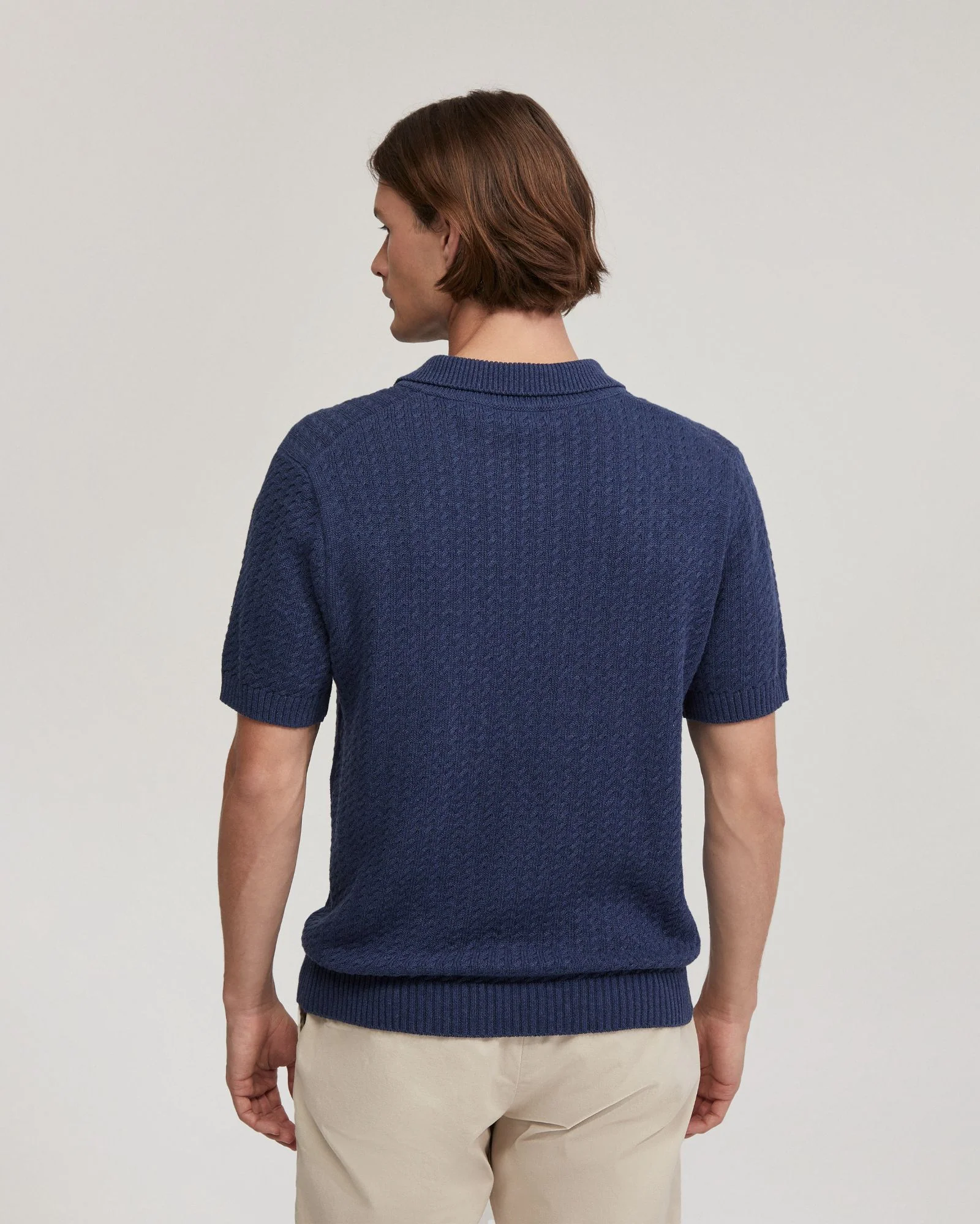 Harrison Cable Knit Polo - Image 3