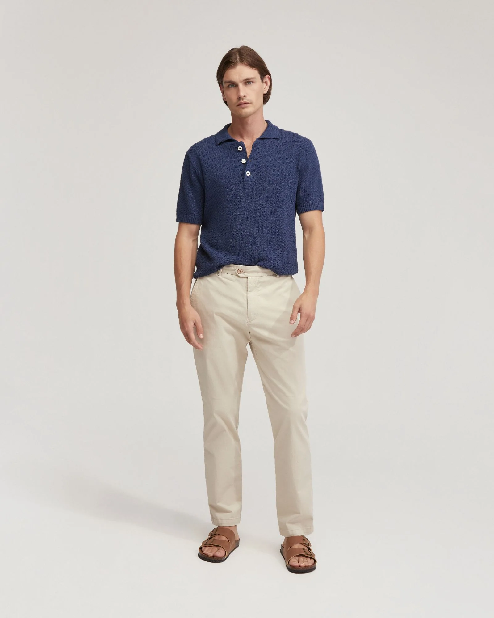 Harrison Cable Knit Polo - Image 5