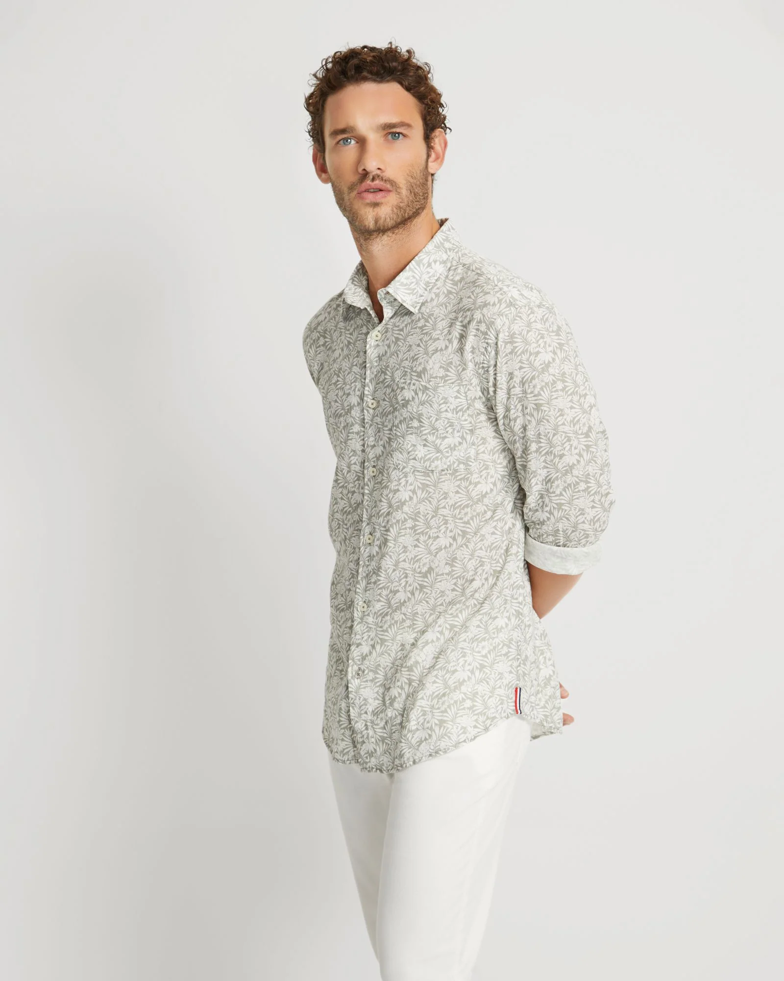 Holloway Linen Blend Printed Shirt - Image 2