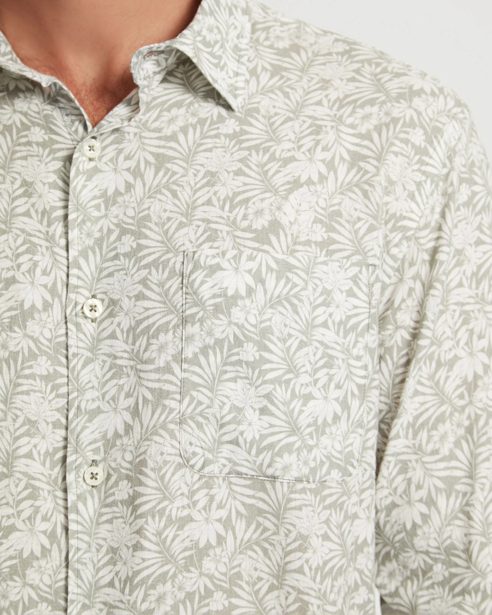 Holloway Linen Blend Printed Shirt - Image 6