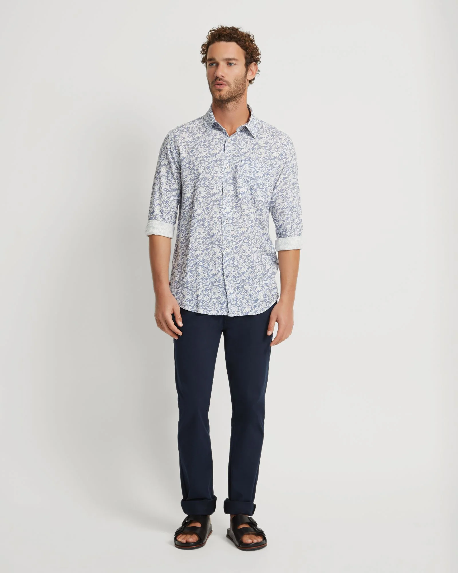 Holloway Linen Blend Printed Shirt