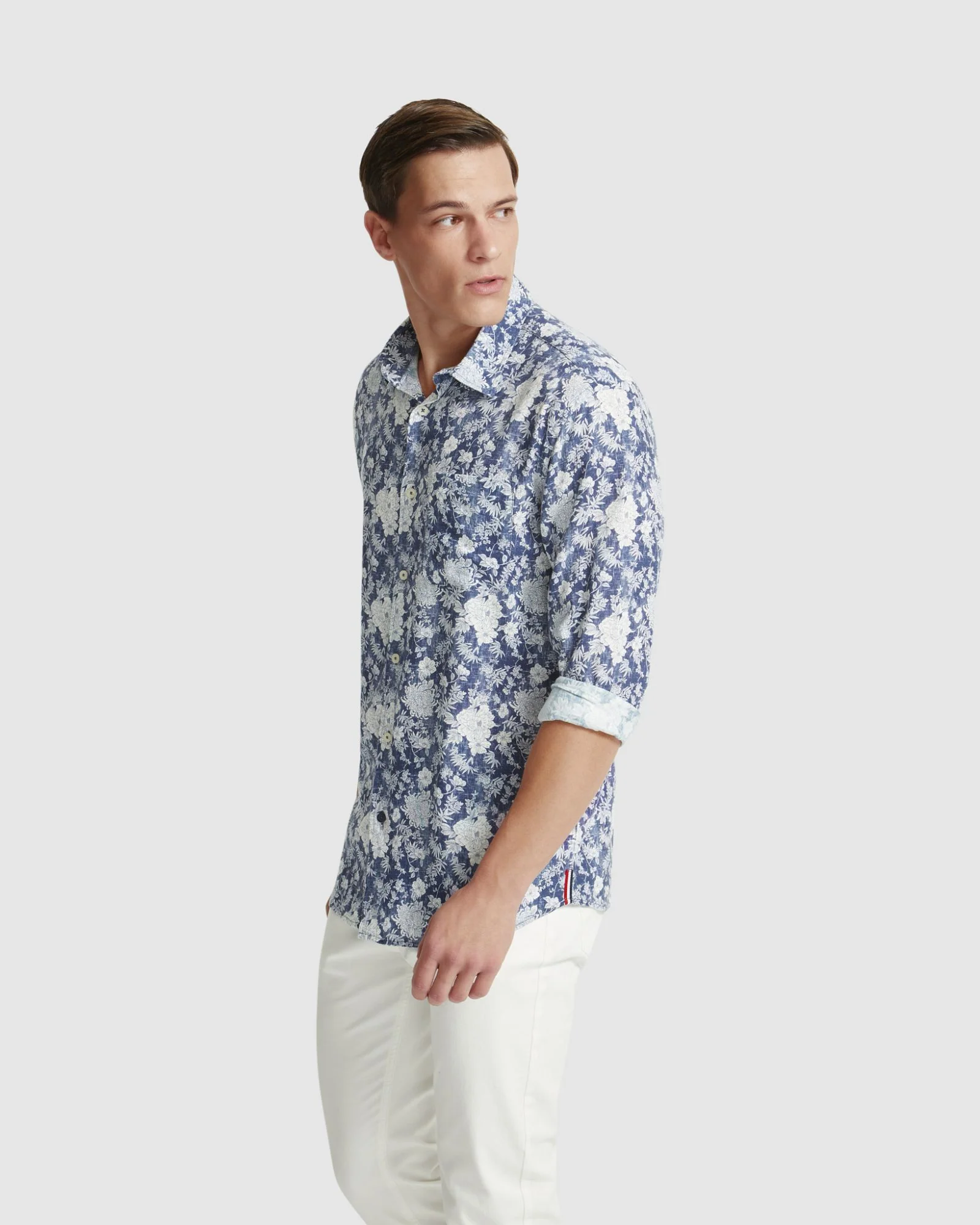 Holloway Linen Blend Printed Shirt - Image 2
