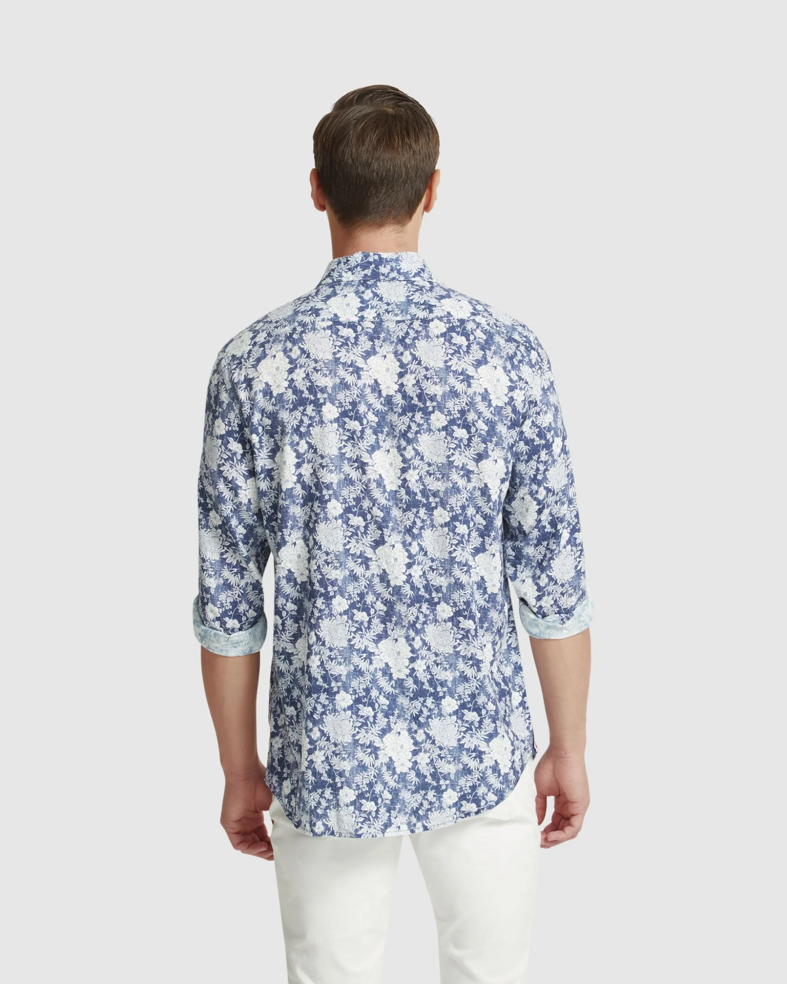 Holloway Linen Blend Printed Shirt - Image 3