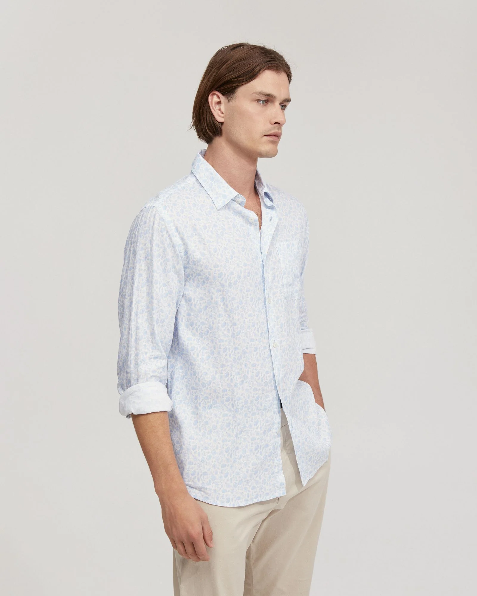 Holloway Linen Blnd Printed Shirt - Image 2