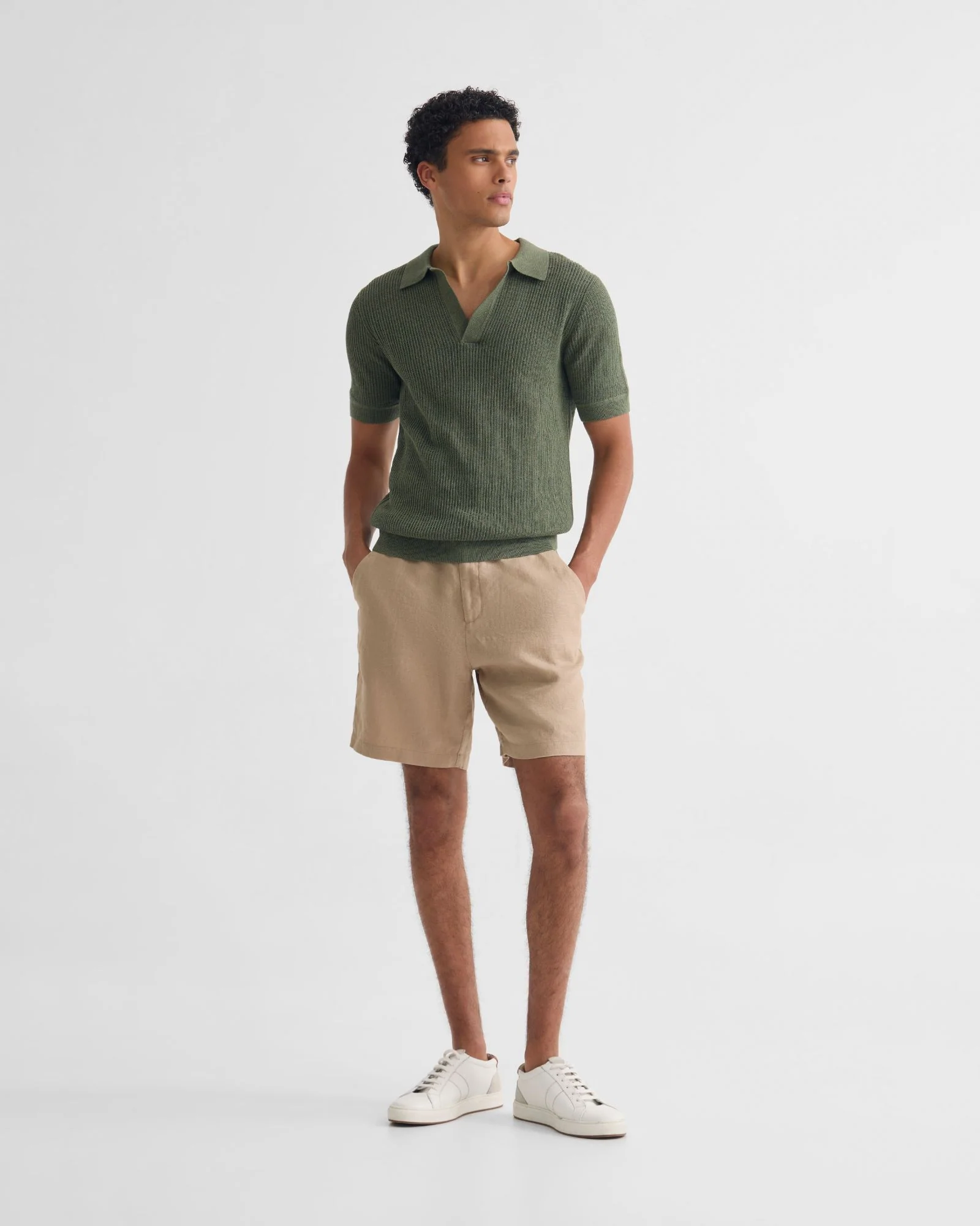 Huck Lined Knitted Polo - Image 15
