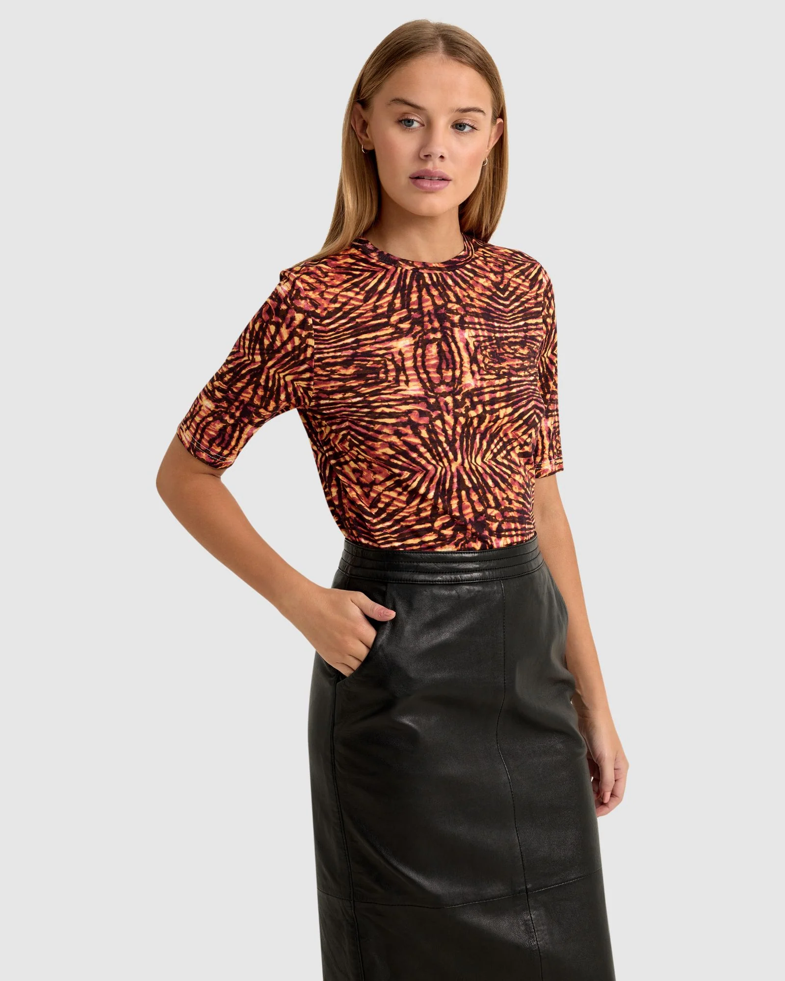 Imogen Printed Jersey T-Shirt - Image 2