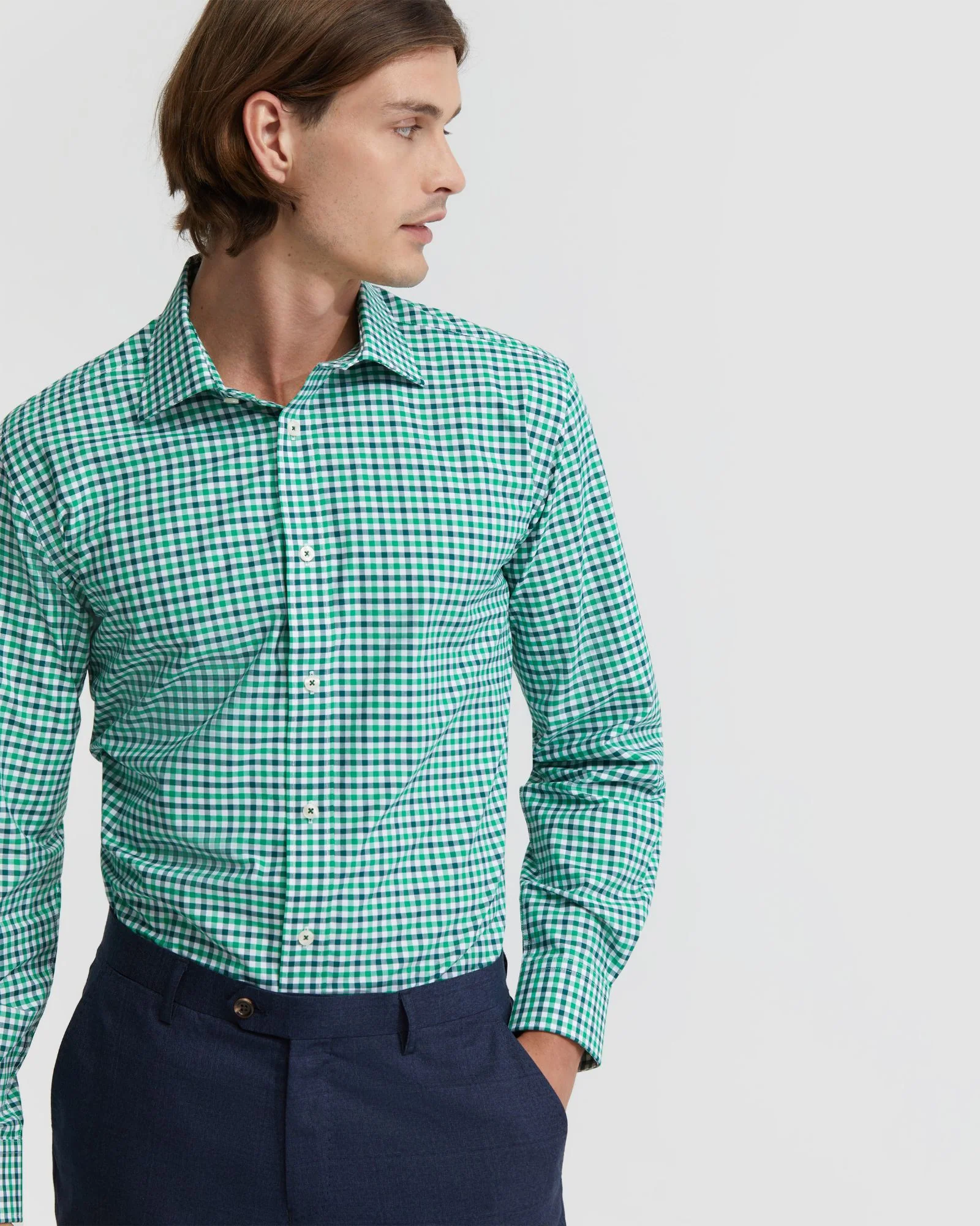 Islington Checked Cotton Shirt - Image 10