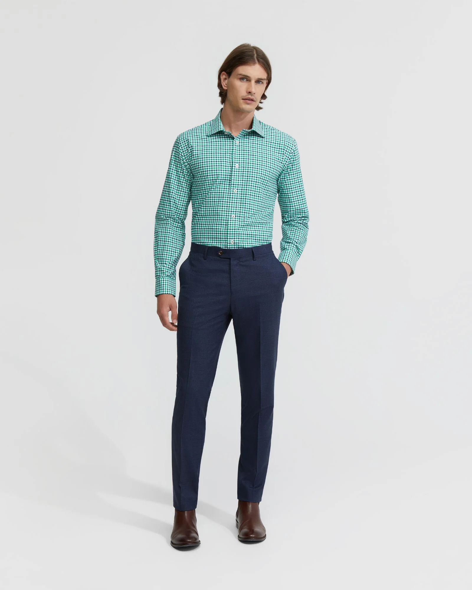 Islington Checked Cotton Shirt - Image 11