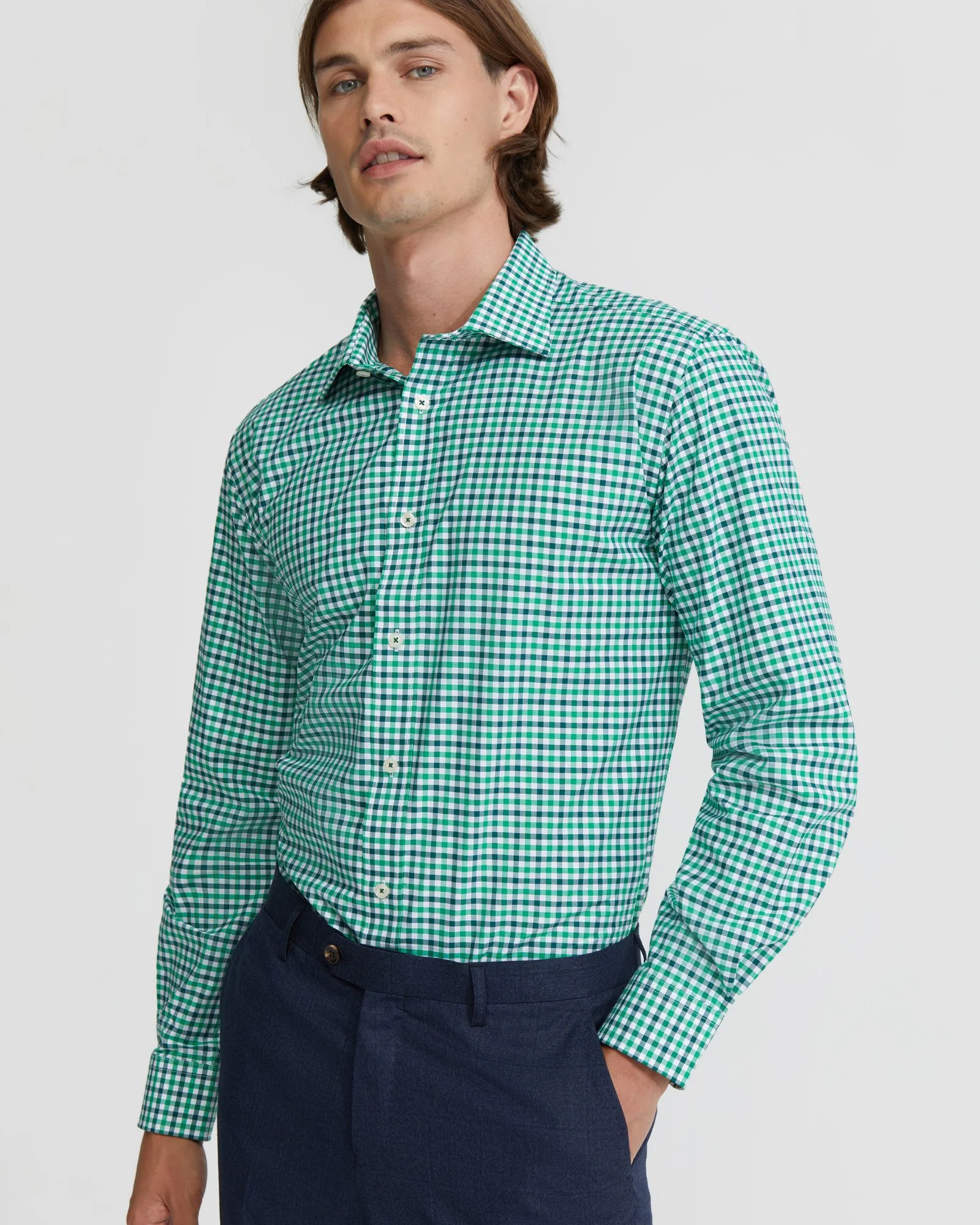 Islington Checked Cotton Shirt - Image 13